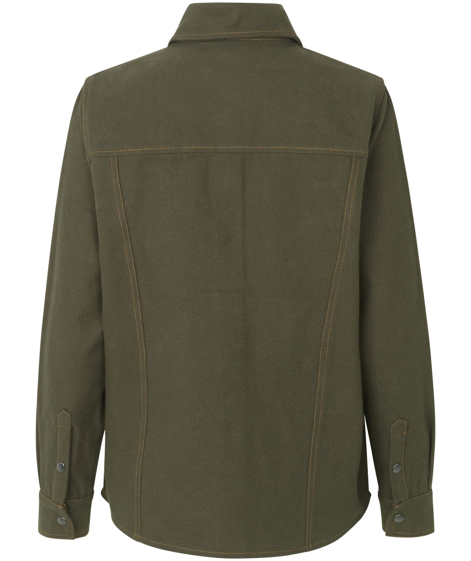 ID Modern fit flanellskjorta dam, Oliv