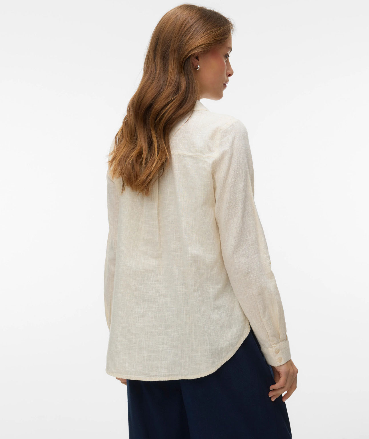 Vero Moda VMTHILDE dameskjorte, Silver Lining Snow White, large image number 2