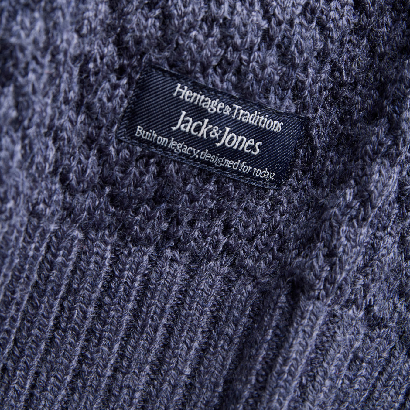 Jack & Jones JJBLAKE stickad tr&ouml;ja, Navy Blazer, large image number 3