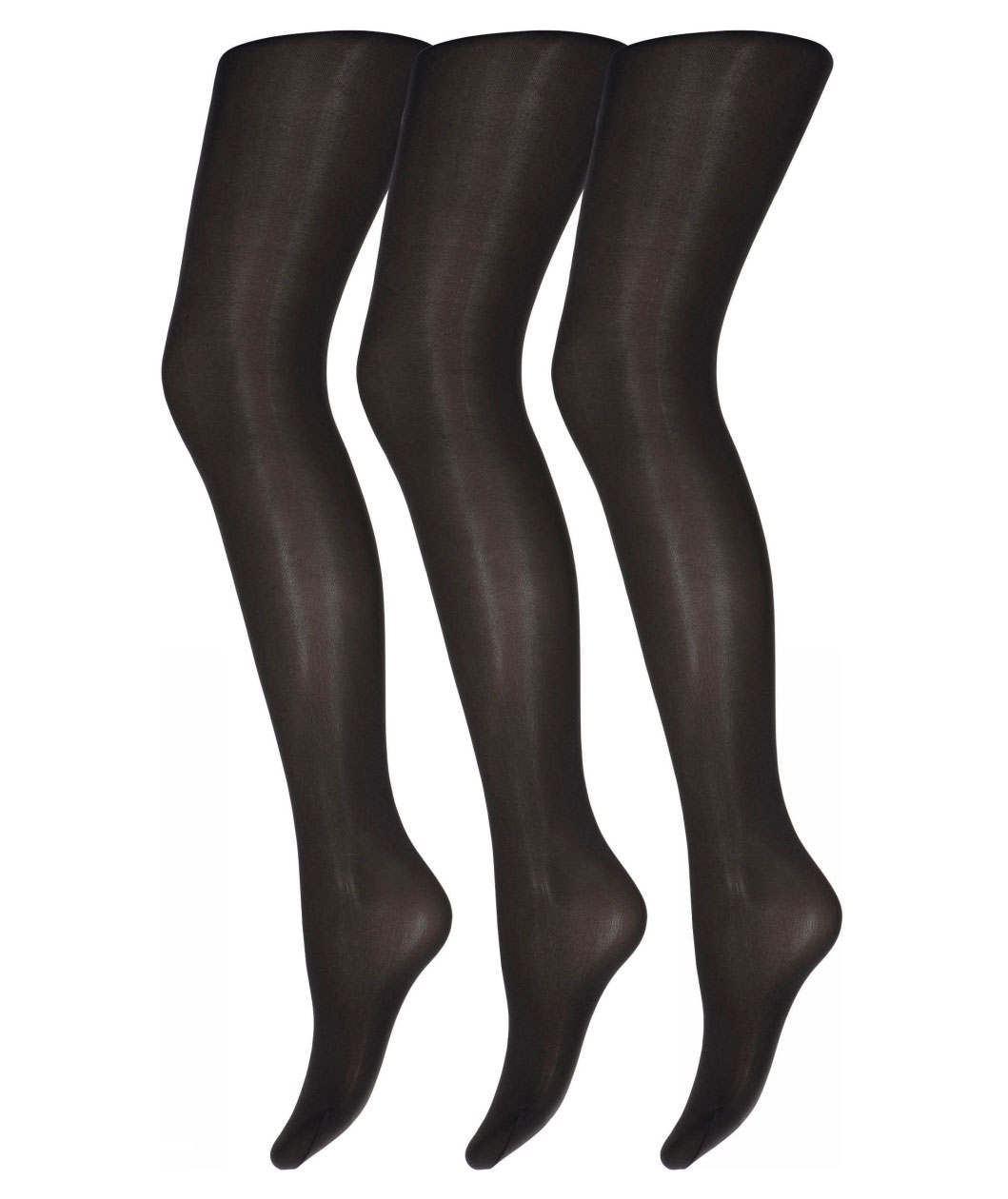 Decoy 3-pack tights 60 denier, Svart
