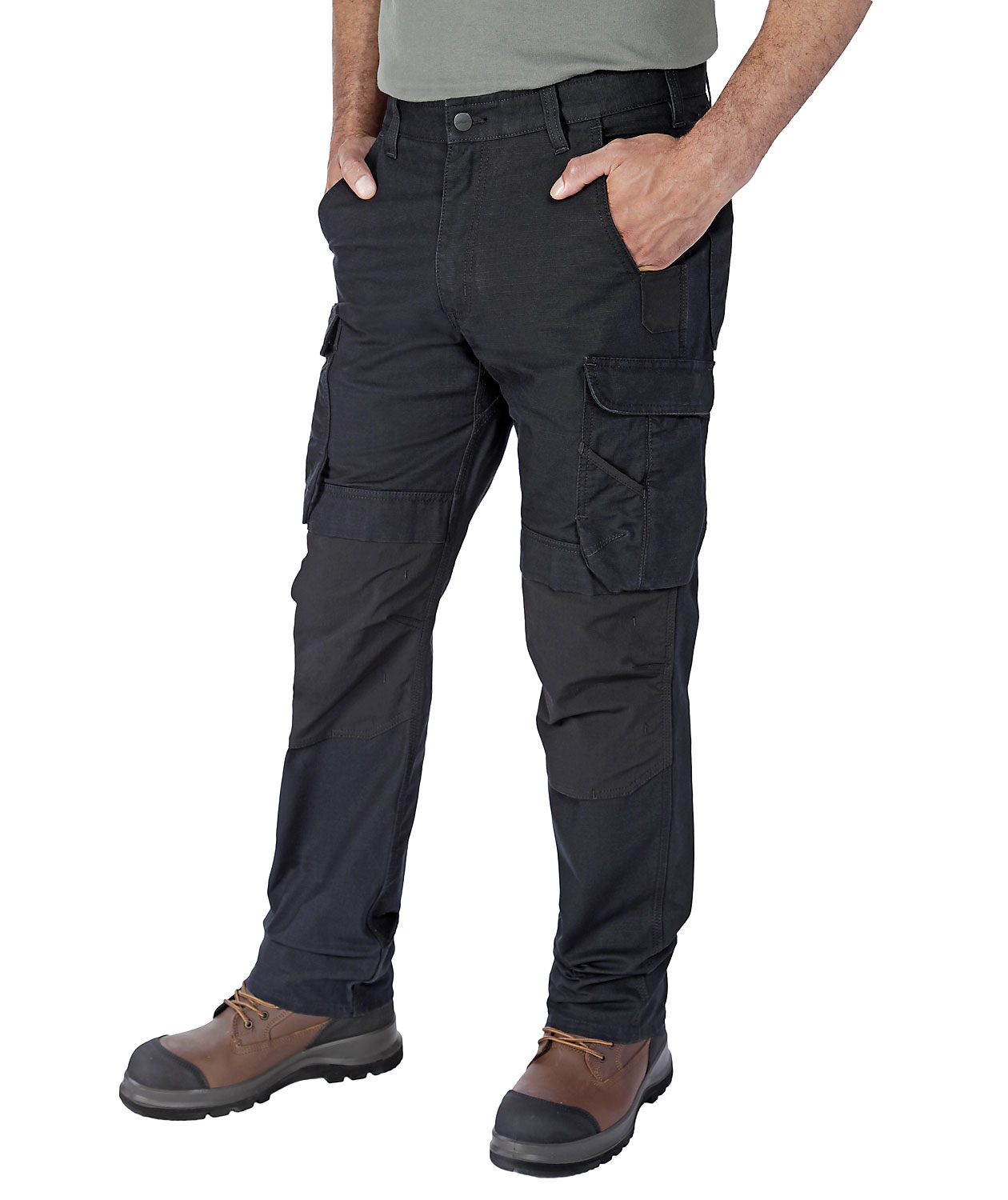 Carhartt Steel Rugged Flex cargo arbetsbyxa, Black, large image number 4