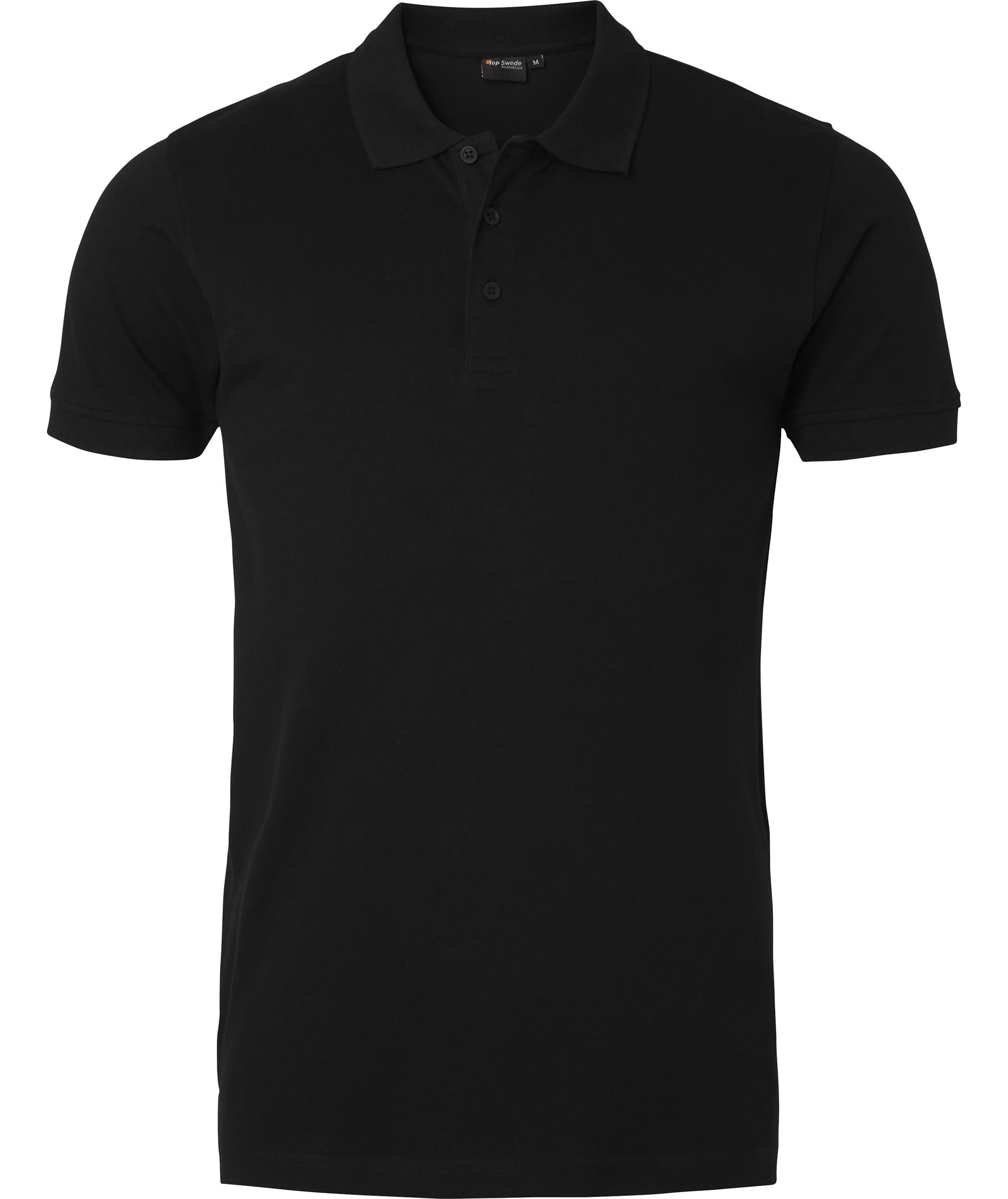 Top Swede polo T-skjorte 201, Svart