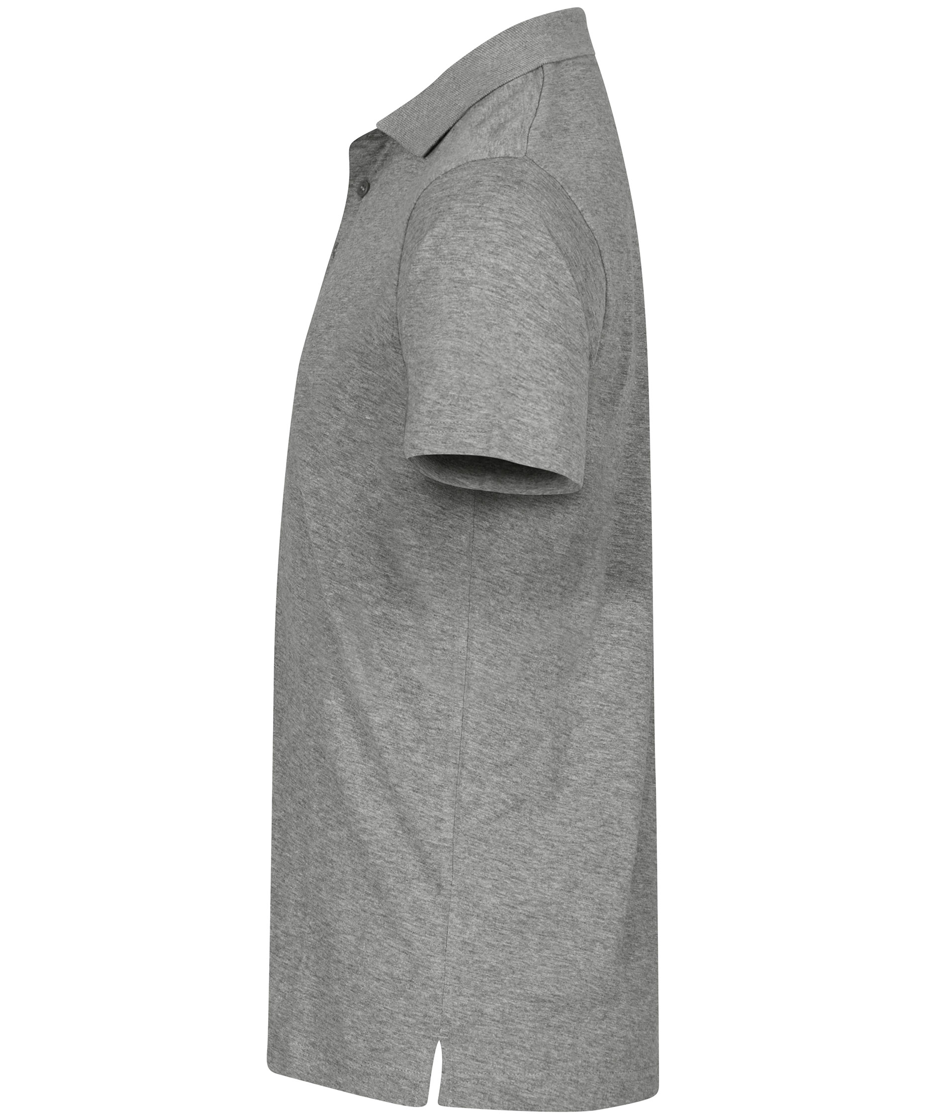 Clique Single Jersey Polo T-shirt, Grey melange , large image number 3