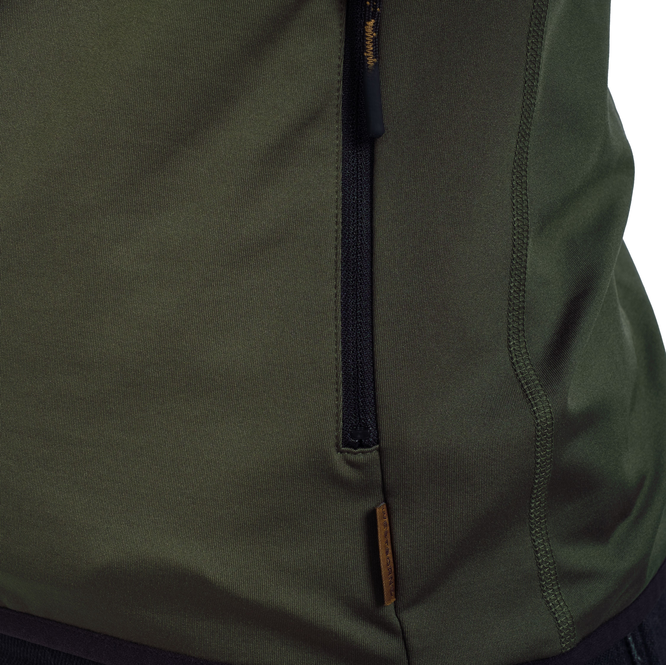 Westborn hoodie med dragkedja dam, Dusty Olive, large image number 8