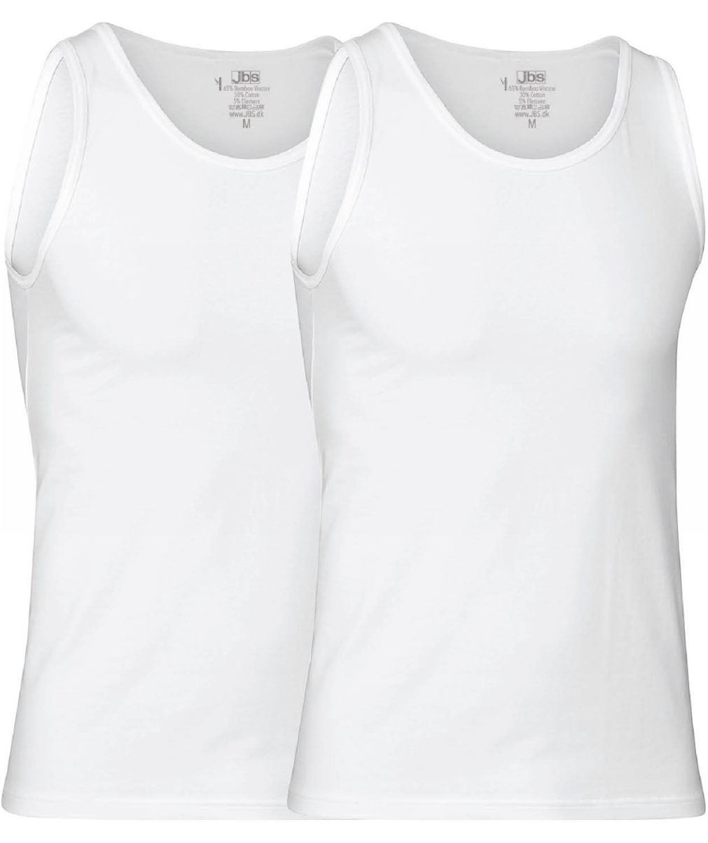 JBS 2-pakk undertr&oslash;ye med bambus, Hvit