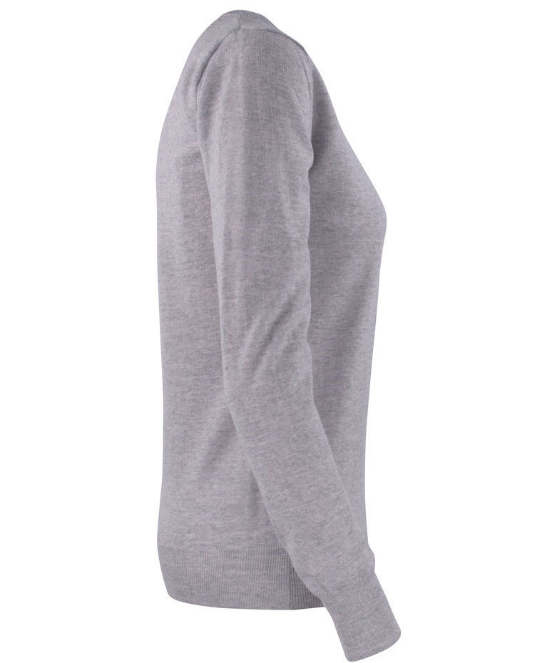 Cutter & Buck Kennewick dame crewneck med merinoull, Grey melange, large image number 2