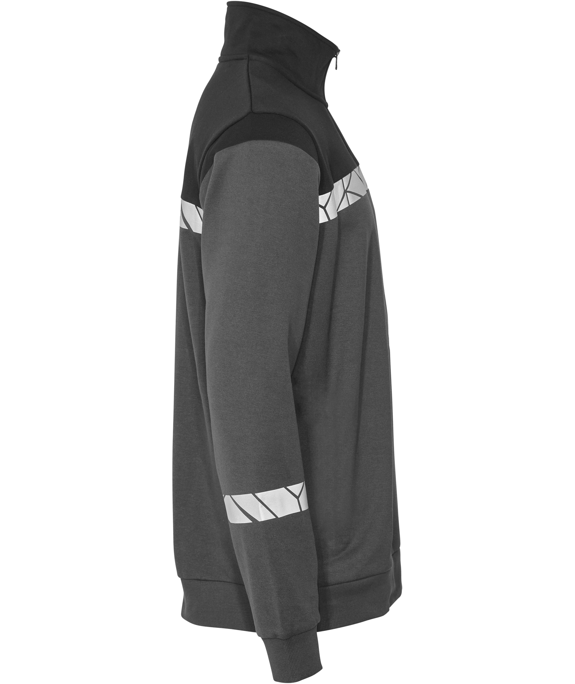 ProJob half zip sweatshirt 7102, Grey/Black, large image number 2
