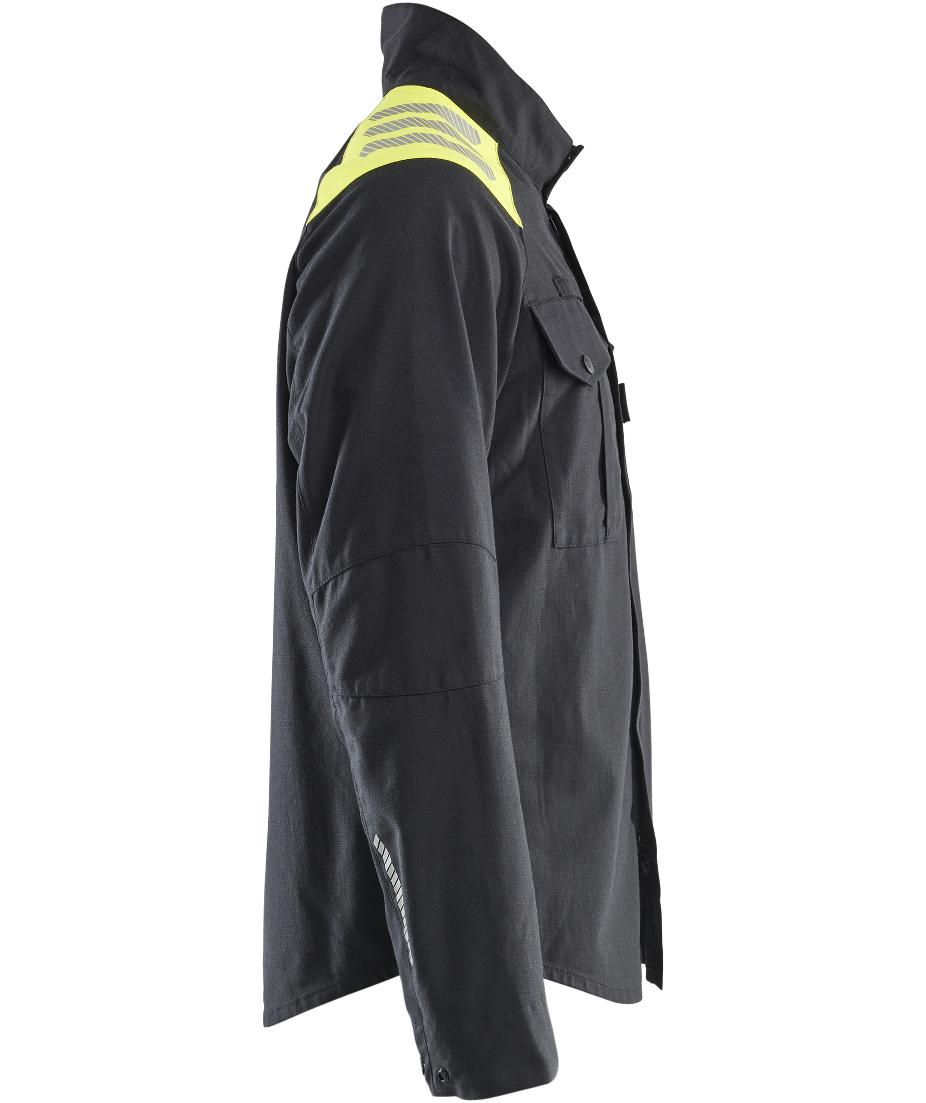 Bl&aring;kl&auml;der&nbsp;FR work shirt, Black/Hi-Vis Yellow, large image number 2