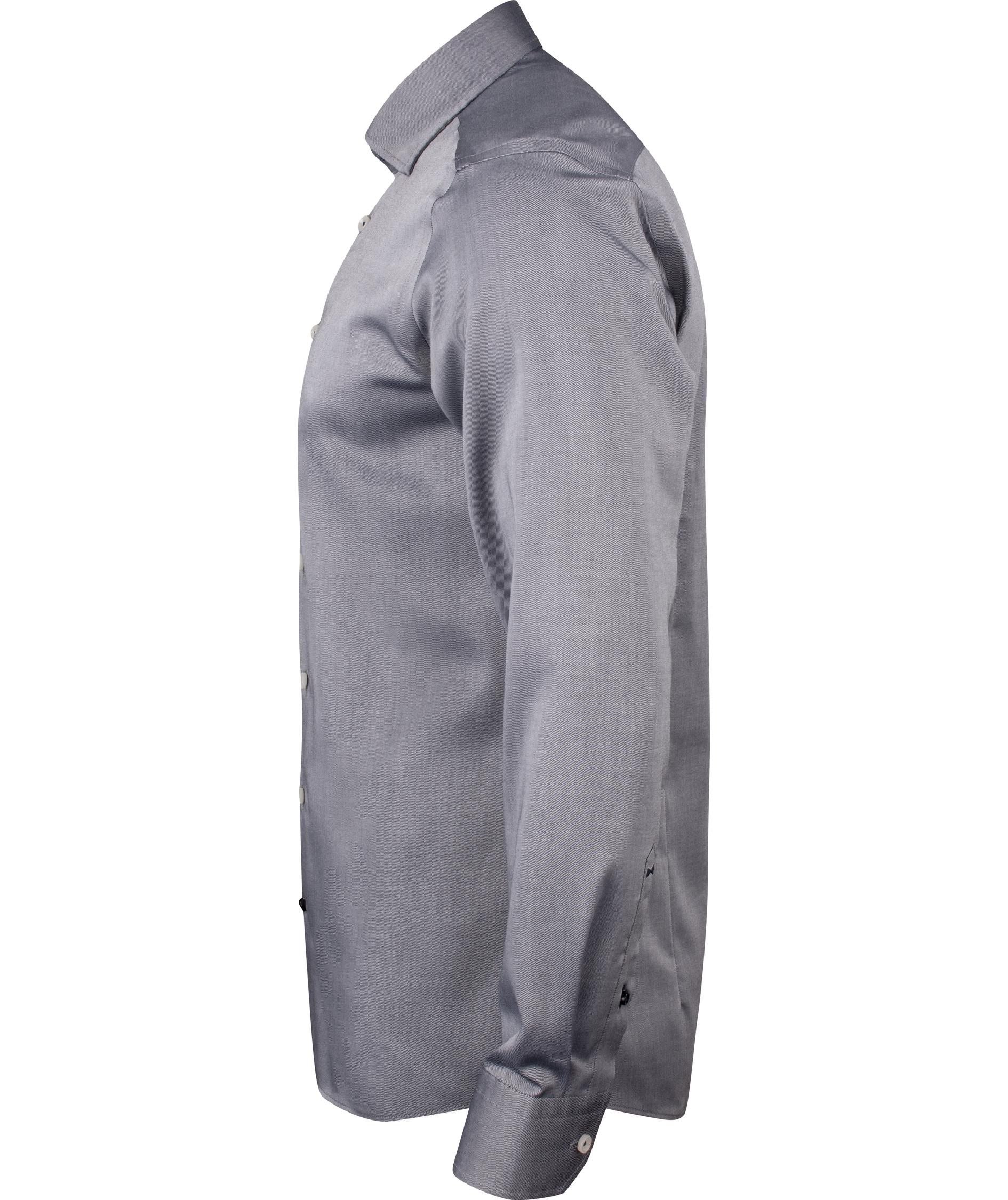 J. Harvest & Frost Twill Red Bow 122 slim fit skjorte, Gr&aring;, large image number 4