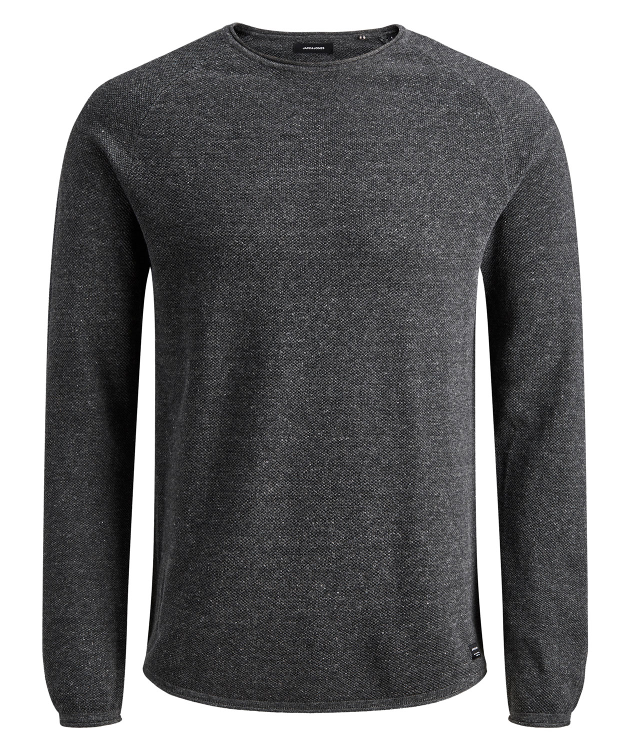 Jack & Jones JJEHILL Striktr&oslash;je, Dark Grey Melange, large image number 0