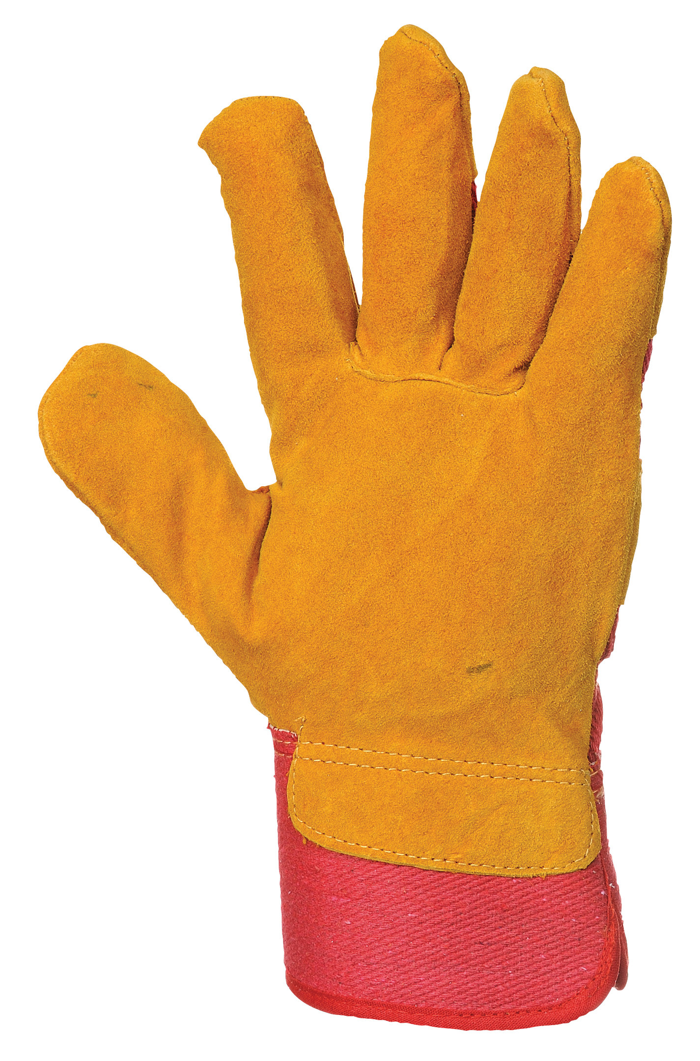 Portwest A225 fleeceforet rigger arbeidshansker, Oransje/R&oslash;d/Brun, Oransje/R&oslash;d/Brun, large image number 2