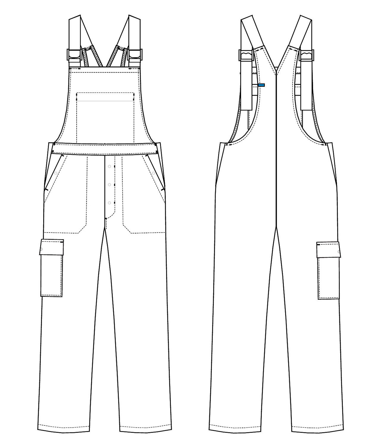 Kentaur selebukse/snekkerbukse , HACCP-godkjent, Hvit, large image number 2