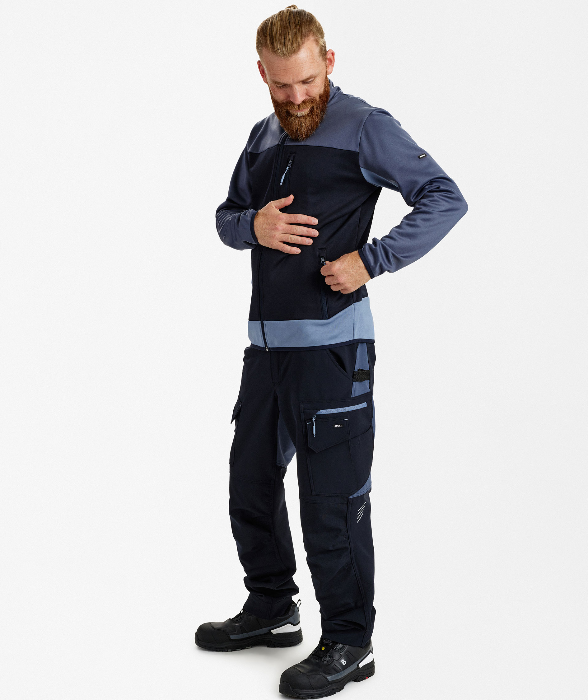 Engel Entire midlayer cardigan, Deep Blue/Dark Sea, large image number 2