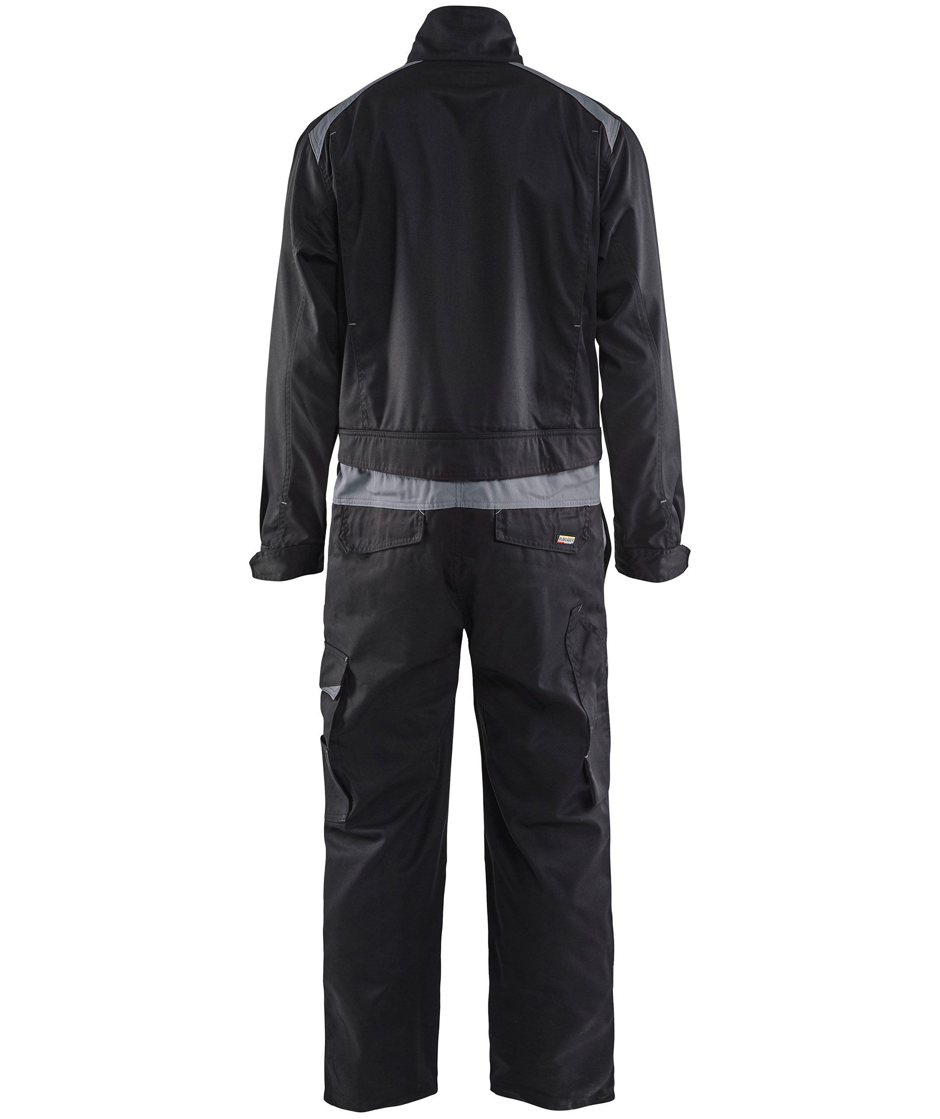 Bl&aring;kl&auml;der industri kjeledress, Svart/Gr&aring;