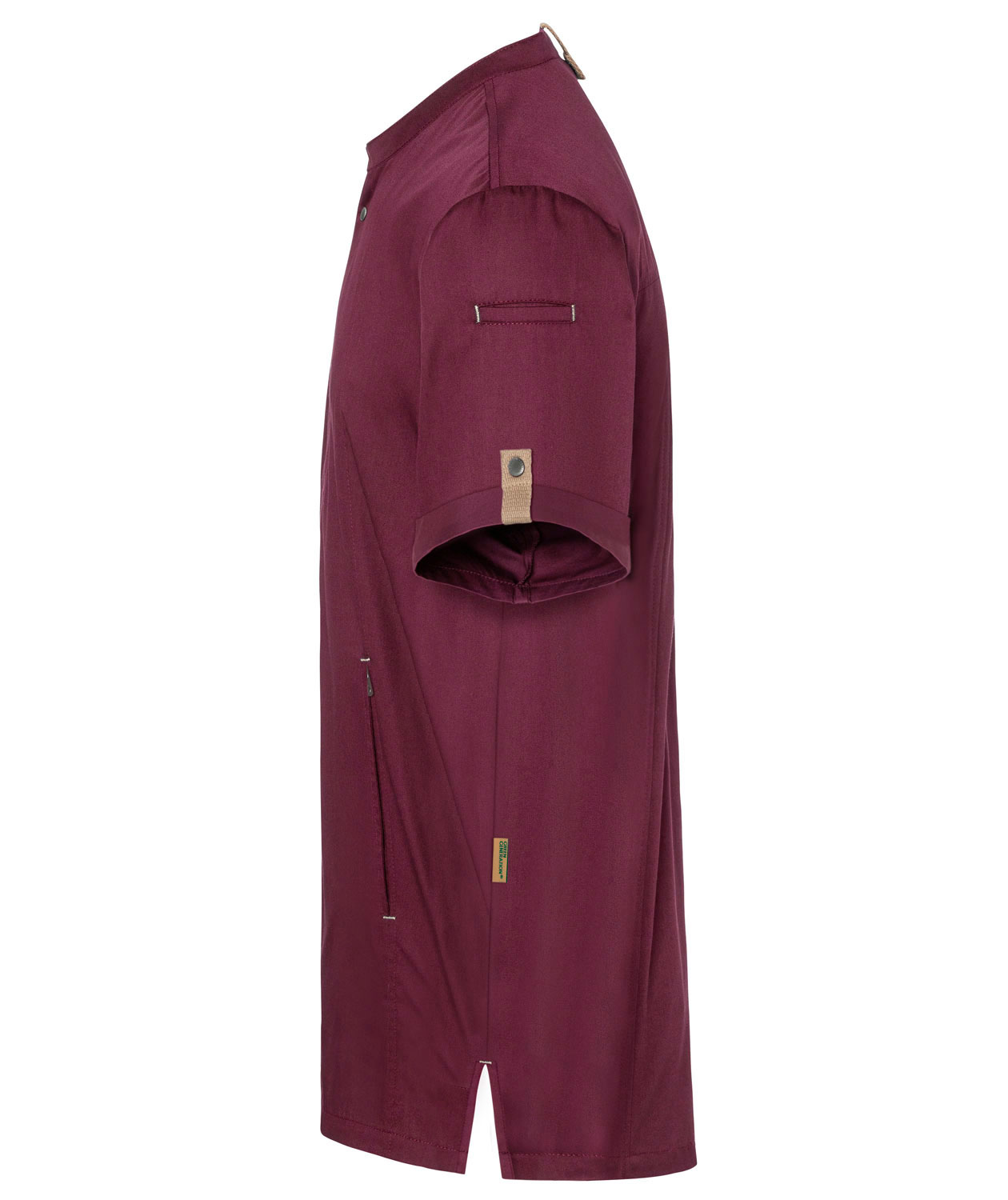 Karlowsky Green-generation kurz&auml;rmelige Kochjacke, Aubergine, large image number 3