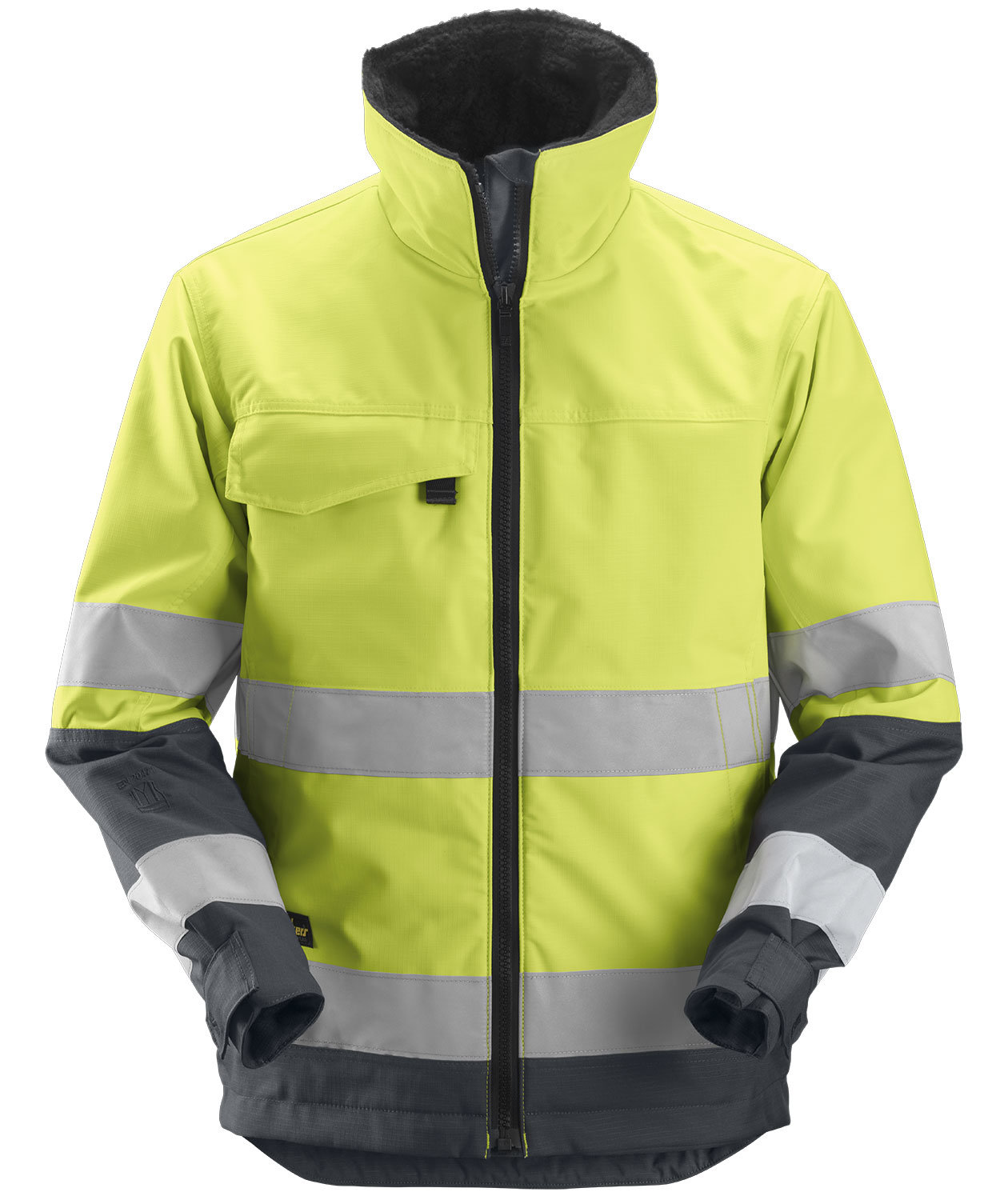 Snickers Core vinterjacka 1138, Varsel Gul/St&aring;lgr&aring;