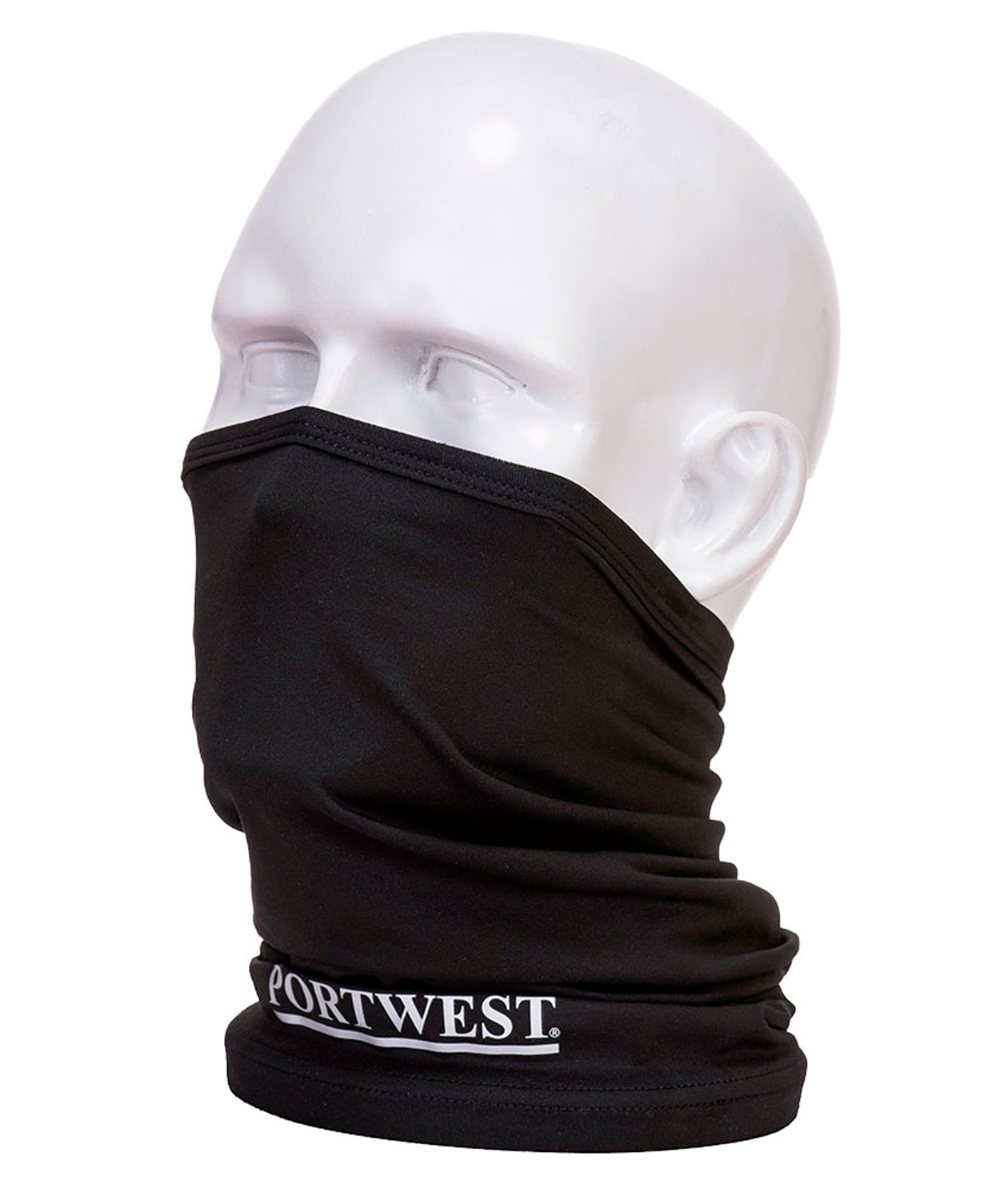 Portwest anti-microbial neck warmer, Black