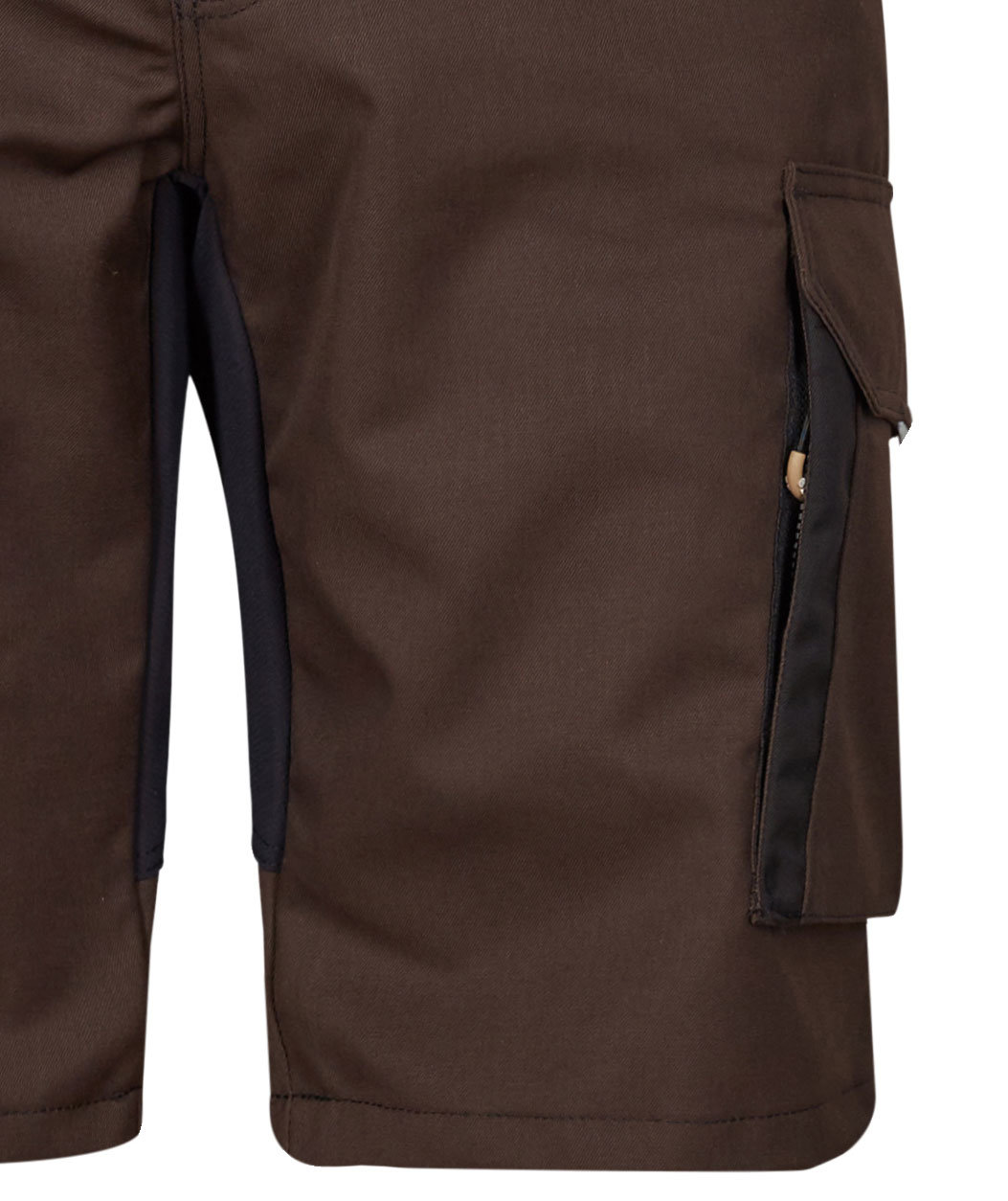 Engel X-treme h&aring;ndverkershorts m. stretch, Mokkabrun/Svart, large image number 2