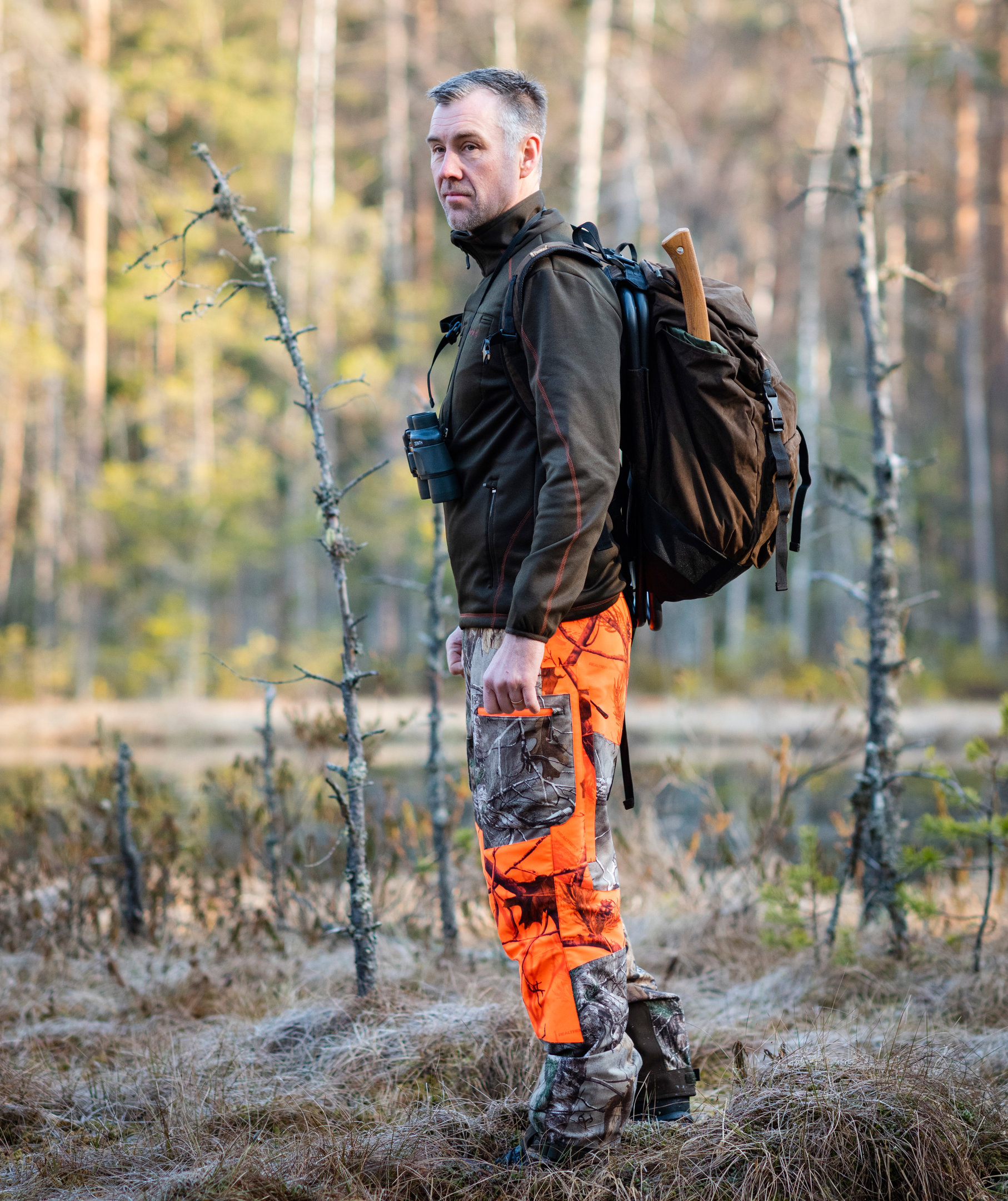 Pinewood Frazer fleecejakke, Suede brun/m&oslash;rk kobber