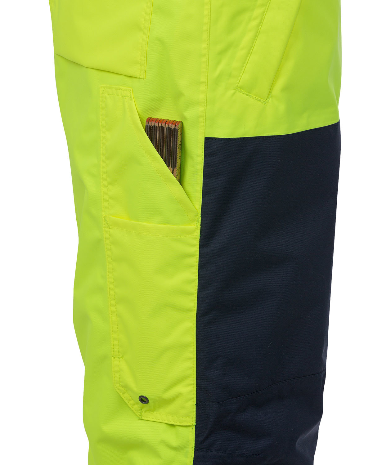 Fristads Airtech&reg; winter trousers 2035, Hi-vis Yellow/Marine, large image number 5