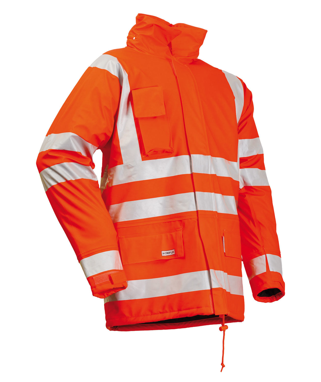 Lyngs&oslash;e PU vinter regnjakke, Hi-vis Orange, large image number 0
