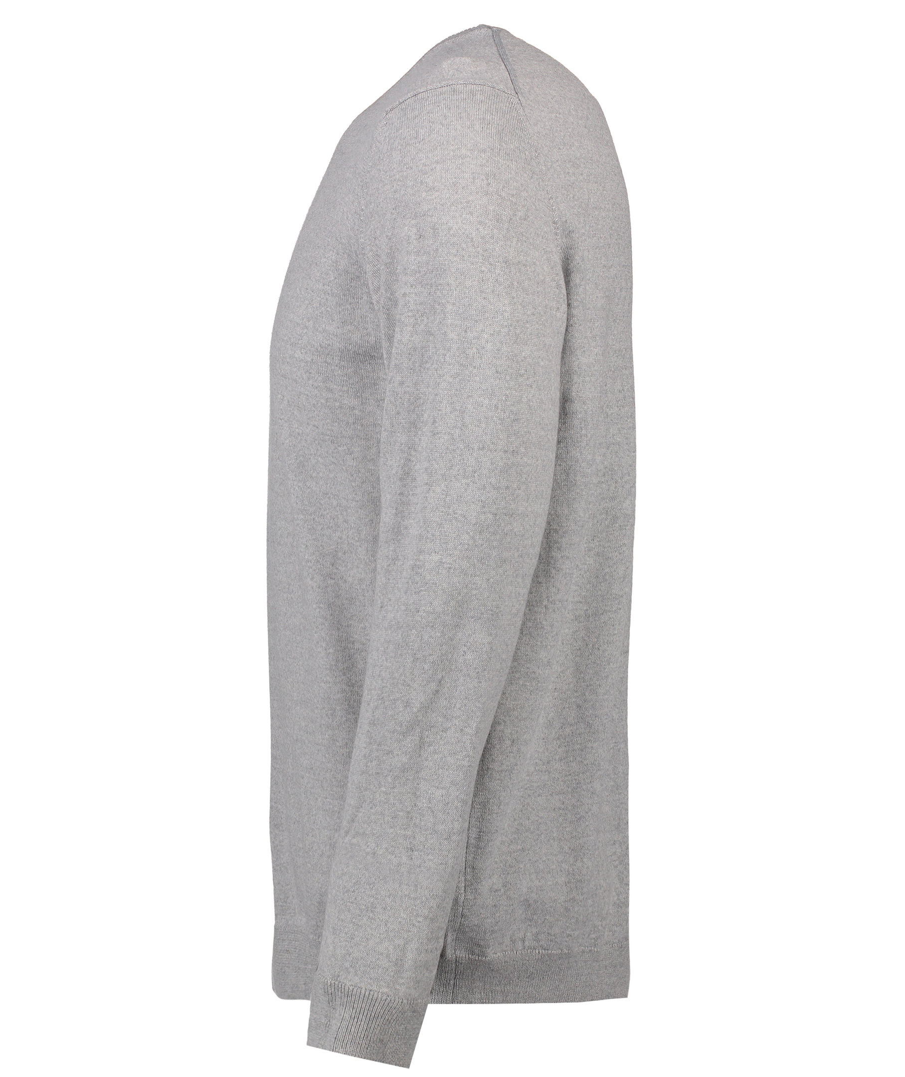 Seven Seas strikkpullover med merinoull, Light Grey Melange, large image number 2