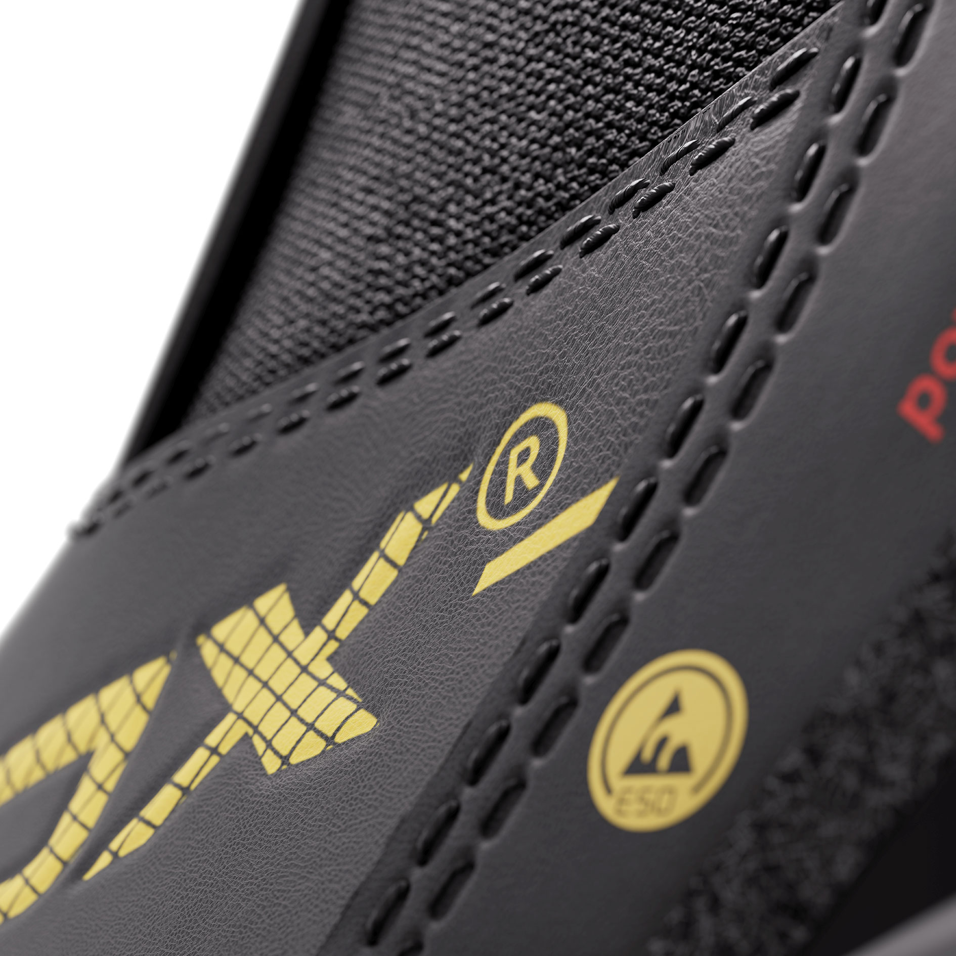 Airtox GLC-R sikkerhedsst&oslash;vletter S3S, Sort/Gul, large image number 7