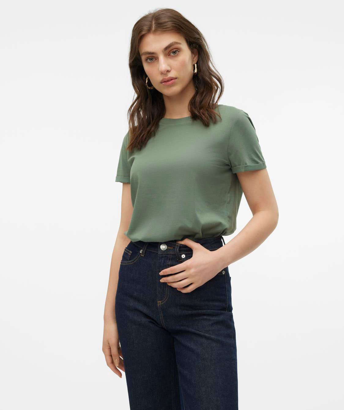 Vero Moda VMPAULA T-shirt, Laurel Wreath, large image number 4