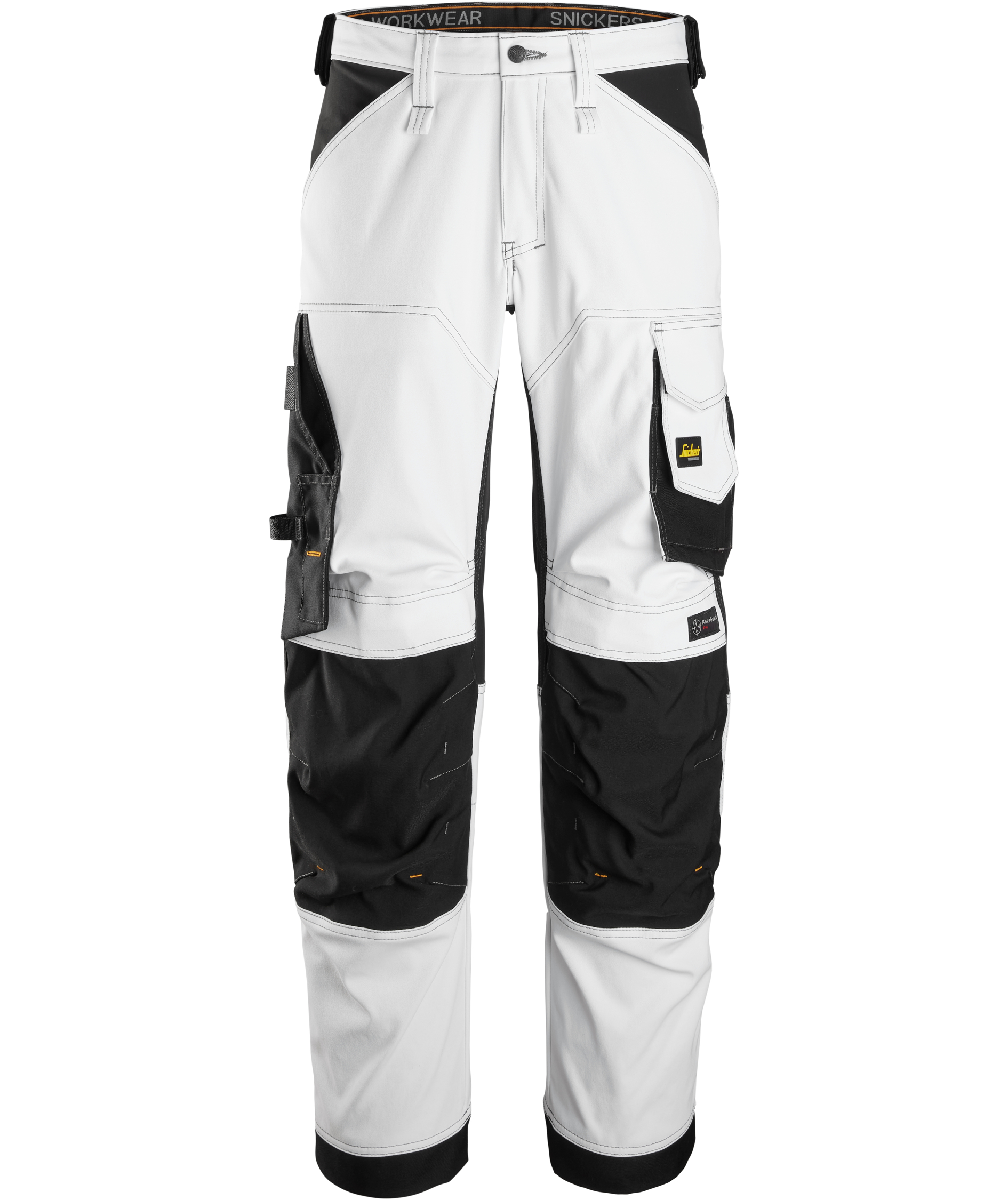 Snickers AllroundWork arbeidsbukse 6351, White/black, White/black, swatch