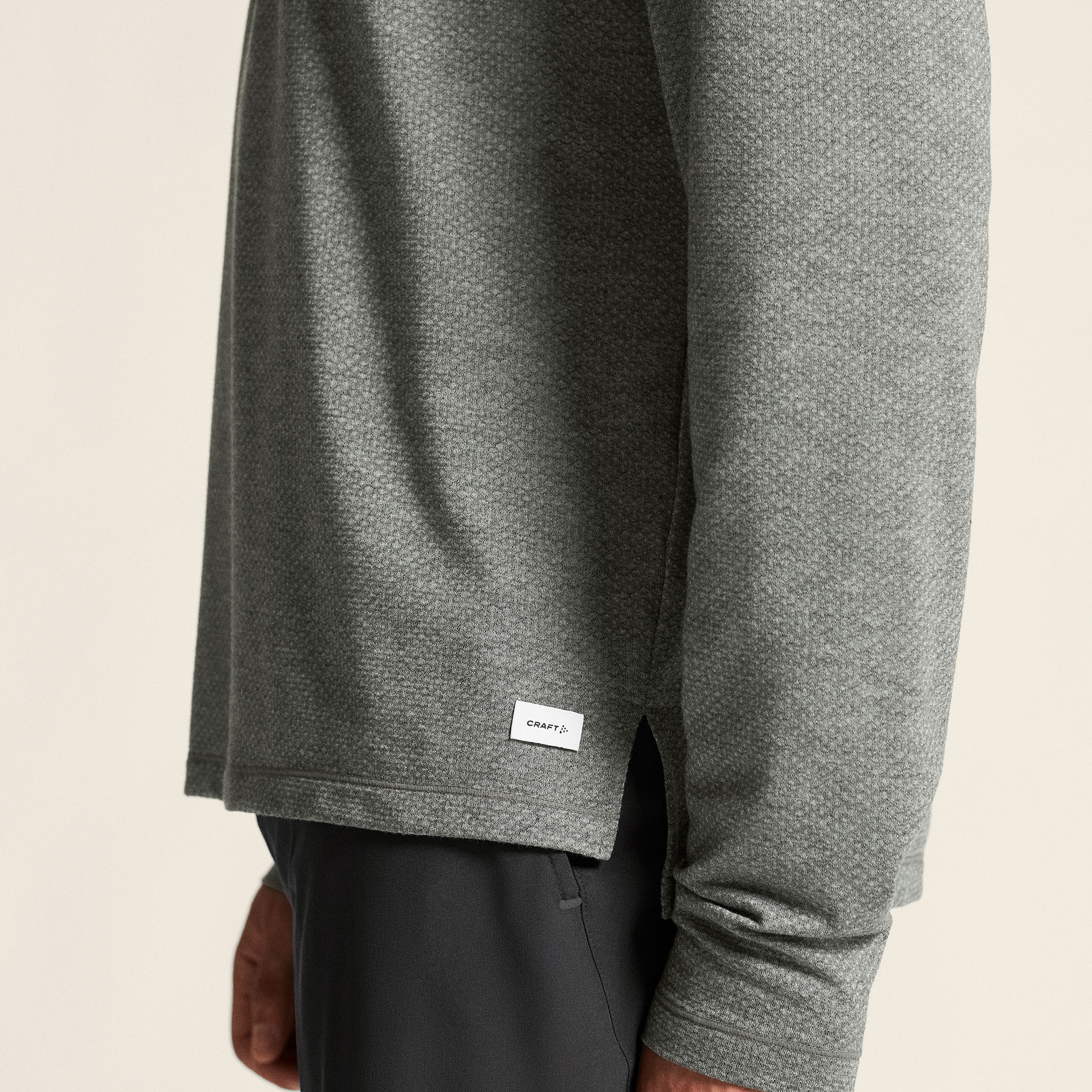 Craft Thermal Mesh baselayer sweater, Dark Grey Melange, large image number 5