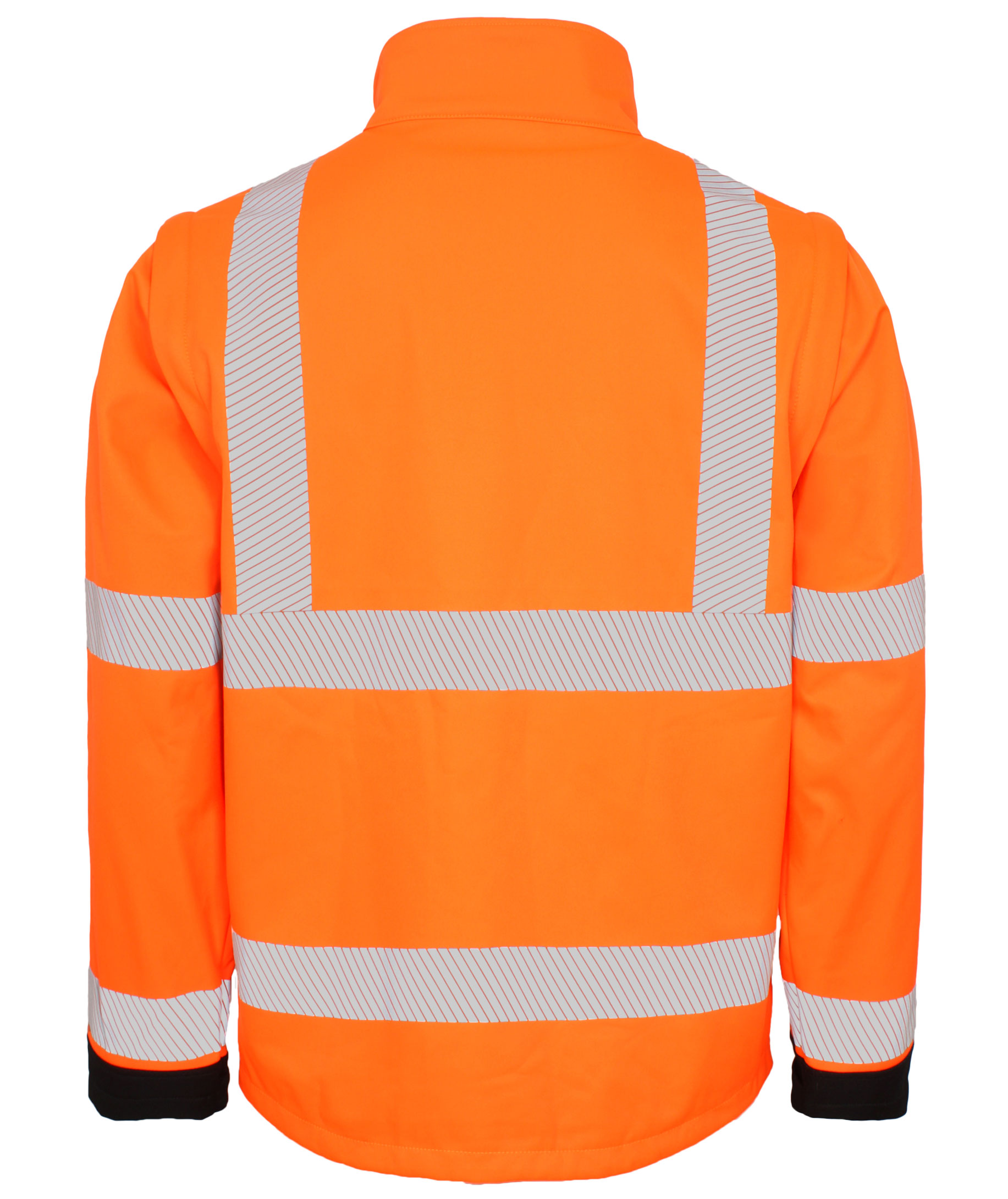 Lyngs&oslash;e 2-i-1 softshelljakke, Hi-Vis Orange/Sort, large image number 2