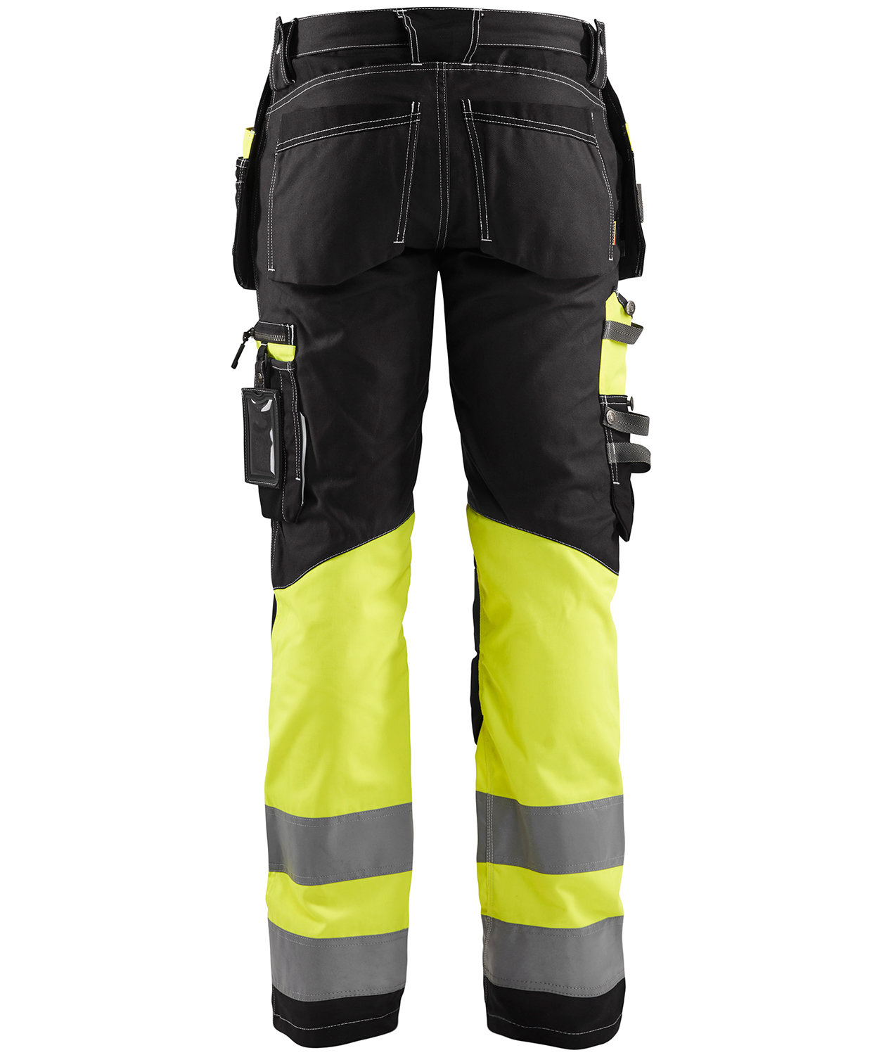 Bl&aring;kl&auml;der h&aring;ndverksbukse, Svart/Hi-Vis Gul
