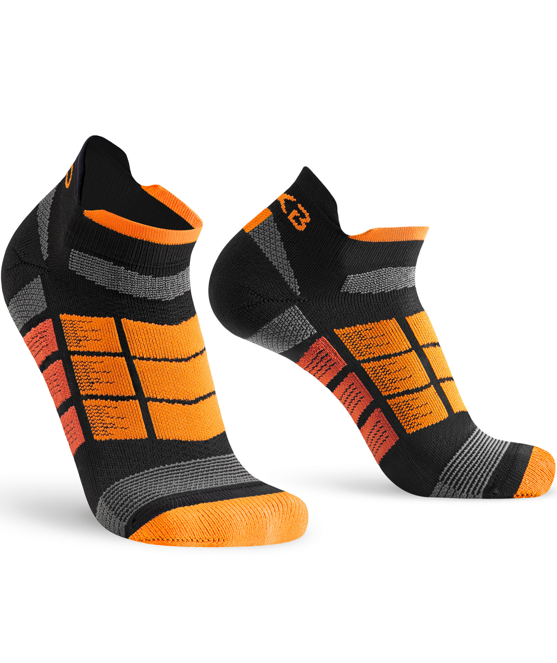 Oxyburn Levitate MY20 ankelstr&oslash;mper, Black/Orange