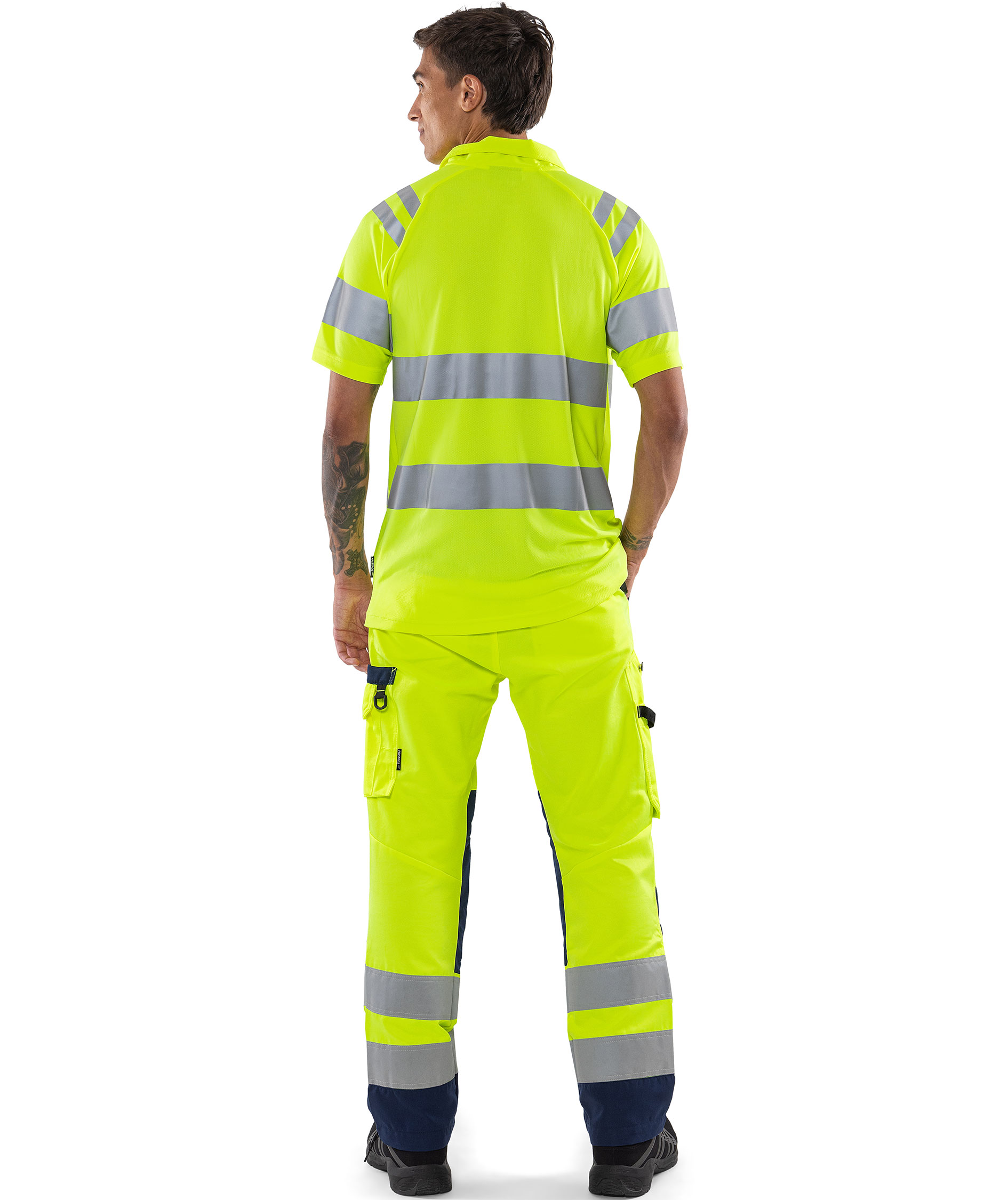 Fristads polo T-shirt 7861 GPST, Hi-Vis&nbsp;Gul, large image number 3