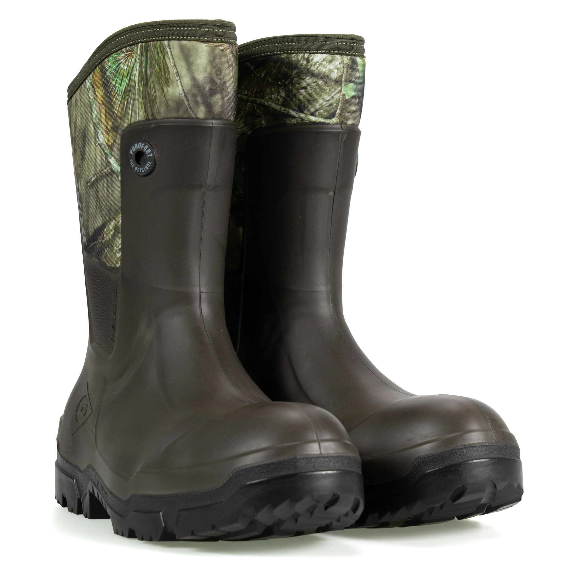 Dunlop Snugboot Trailblazer rubber boots, Brown/Green, large image number 3