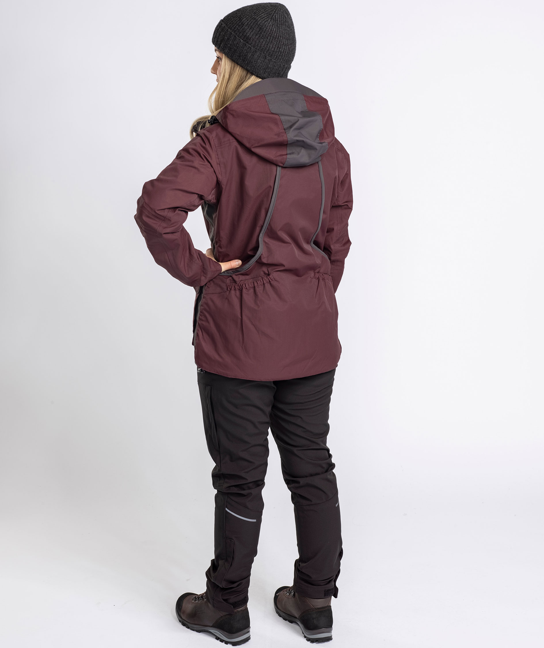 Pinewood&nbsp;Dog Sports 2.0 damejakke, Earth Plum/Dark Anthracite, large image number 12