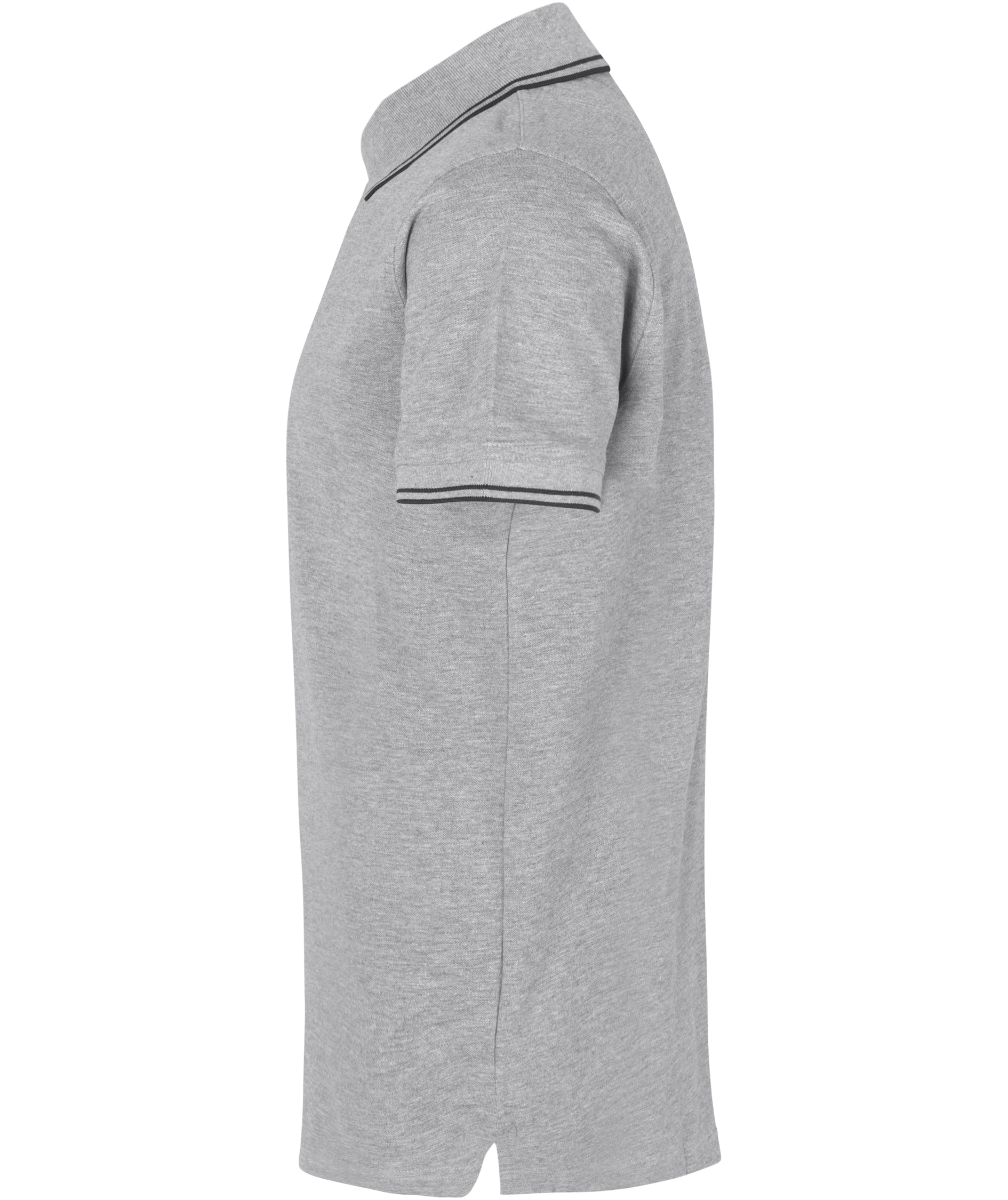 ID Stretch Poloshirt mit Kontrastfarben, Grau Melange, large image number 2