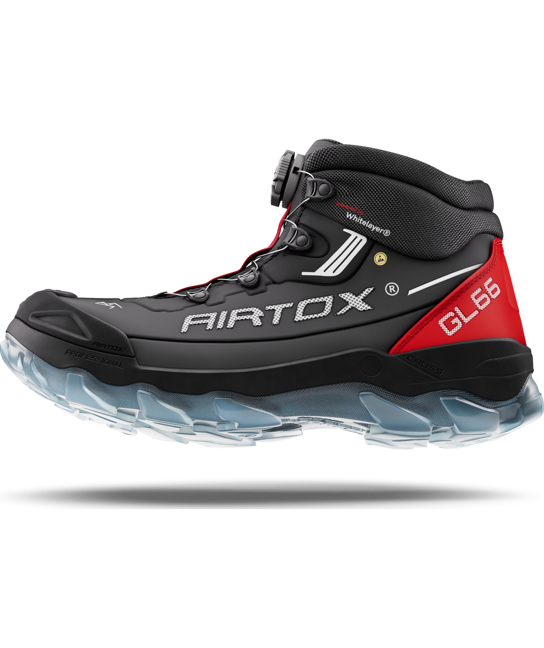 Airtox GL66 skyddsk&auml;ngor S3, Svart/R&ouml;d, large image number 2