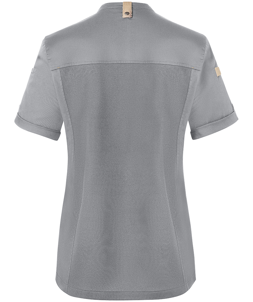 Karlowsky Green-Generation short sleeved chefs jacket, Platinum grey, large image number 2