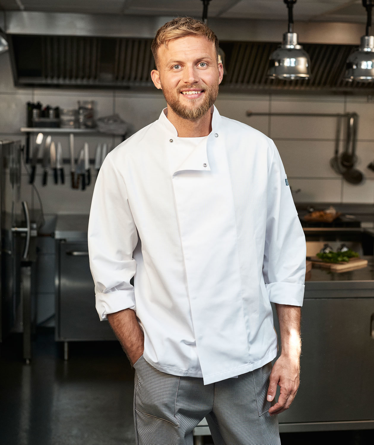 Nybo Workwear Taste kockjacka, Vit