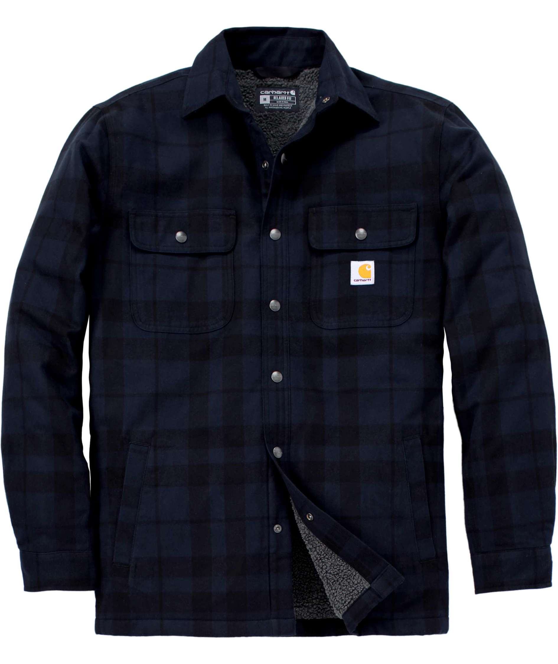 Carhartt flannell skjortjacka, Navy