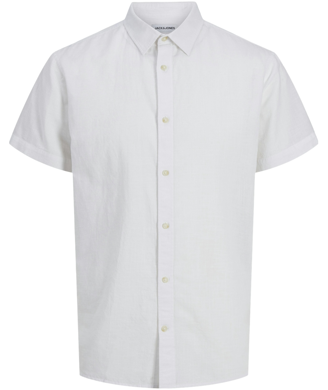 Jack & Jones JJESUMMER kortermet skjorte med lin, White