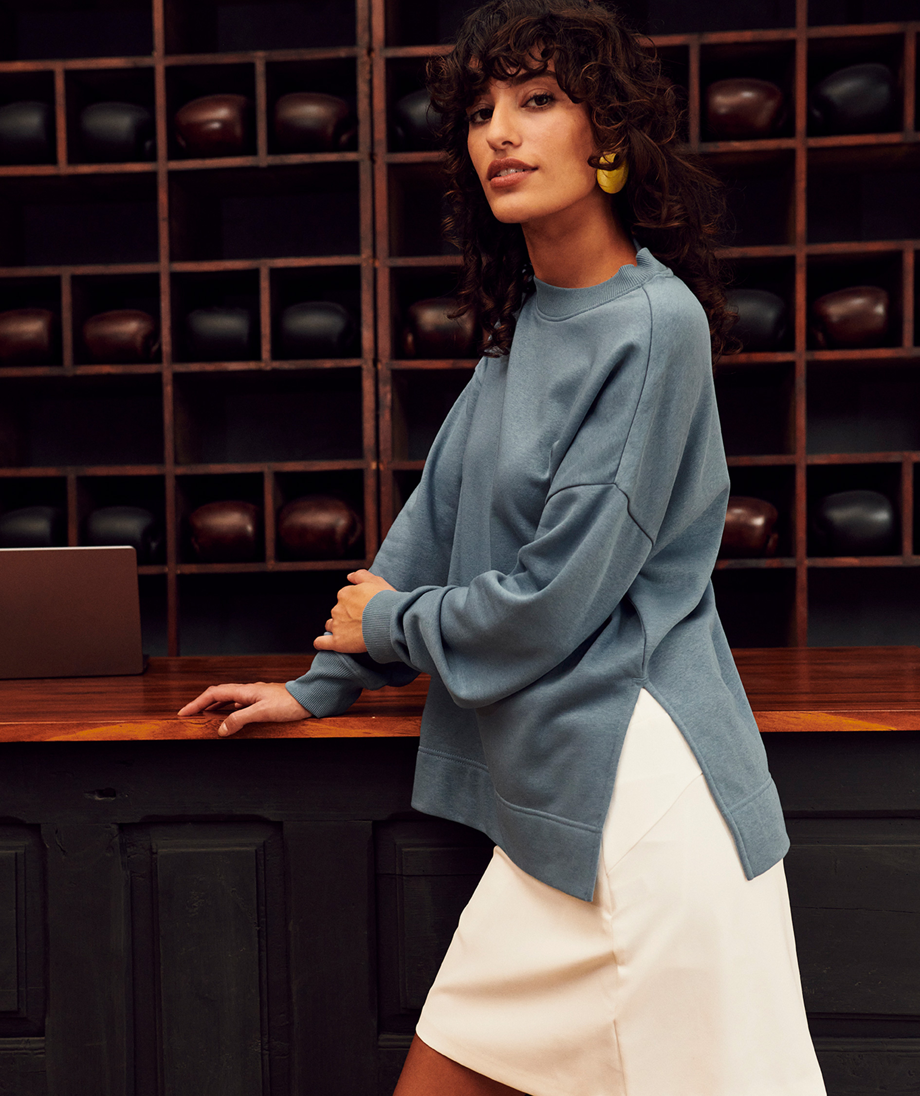 Clique Miami PRO women's sweatshirt, Steel Blue, large image number 5