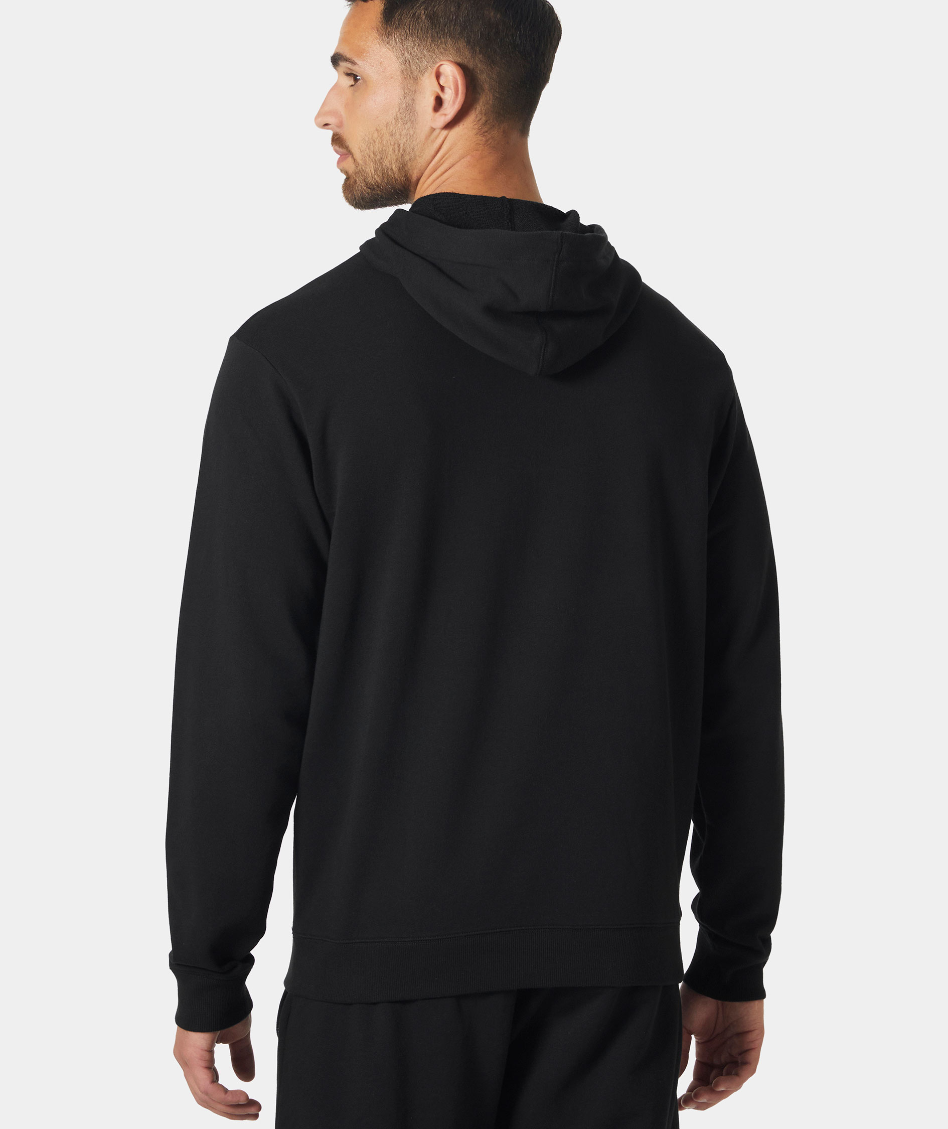 Helly Hansen Essential half zip hoodie, Black, large image number 3