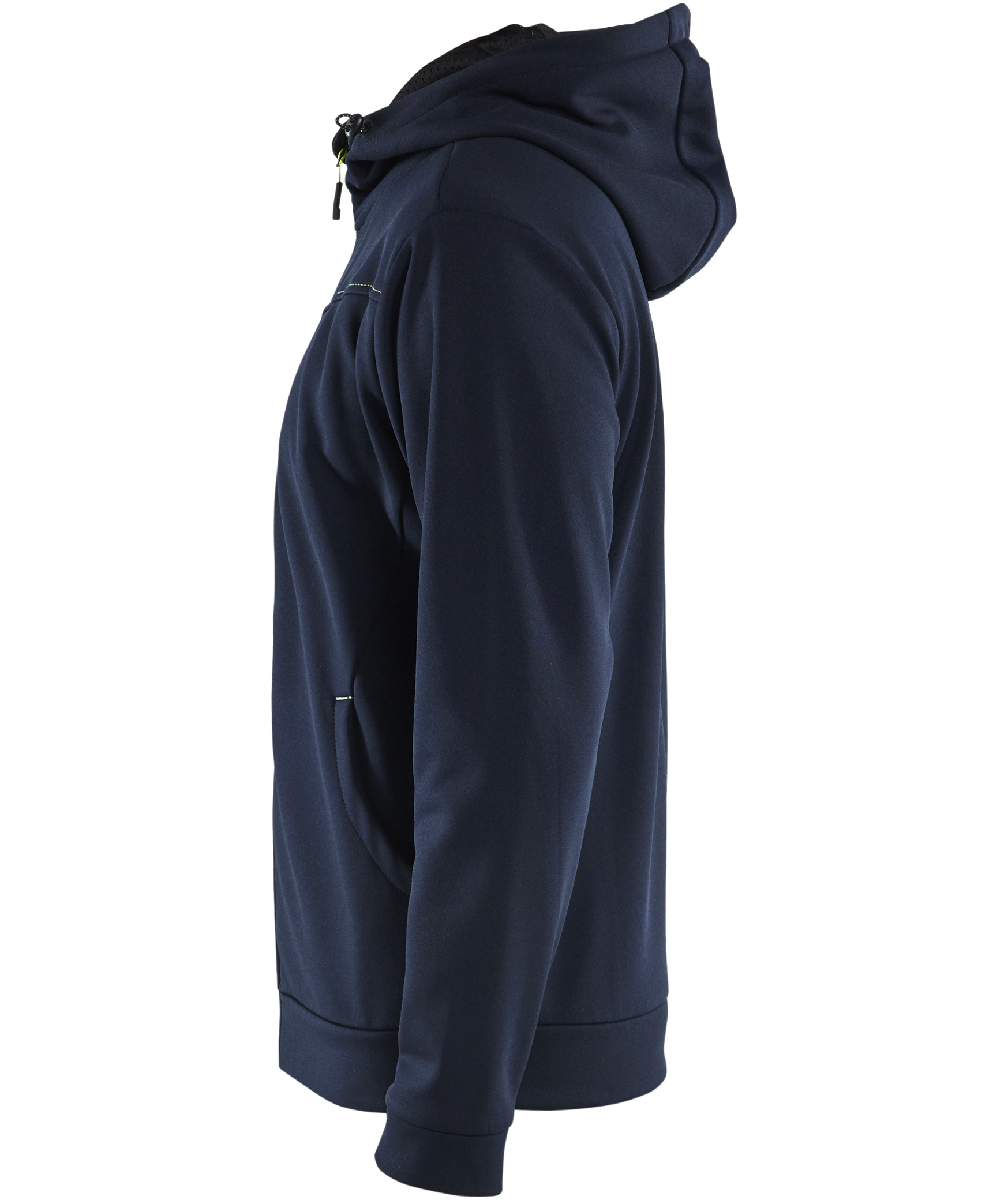 Bl&aring;kl&auml;der Unite hoodie, Dark Marine/Hi-Vis Yellow, large image number 4