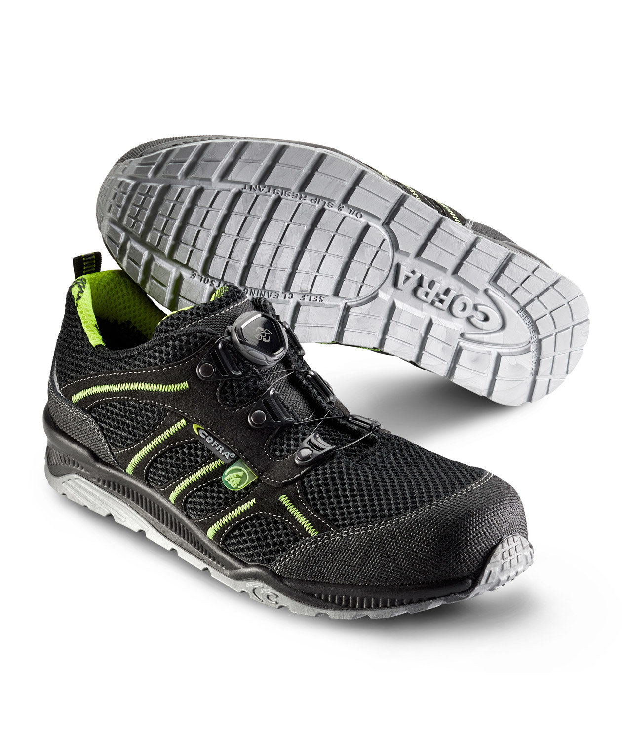 Cofra Stack sikkerhedssko S1P, Sort, large image number 0