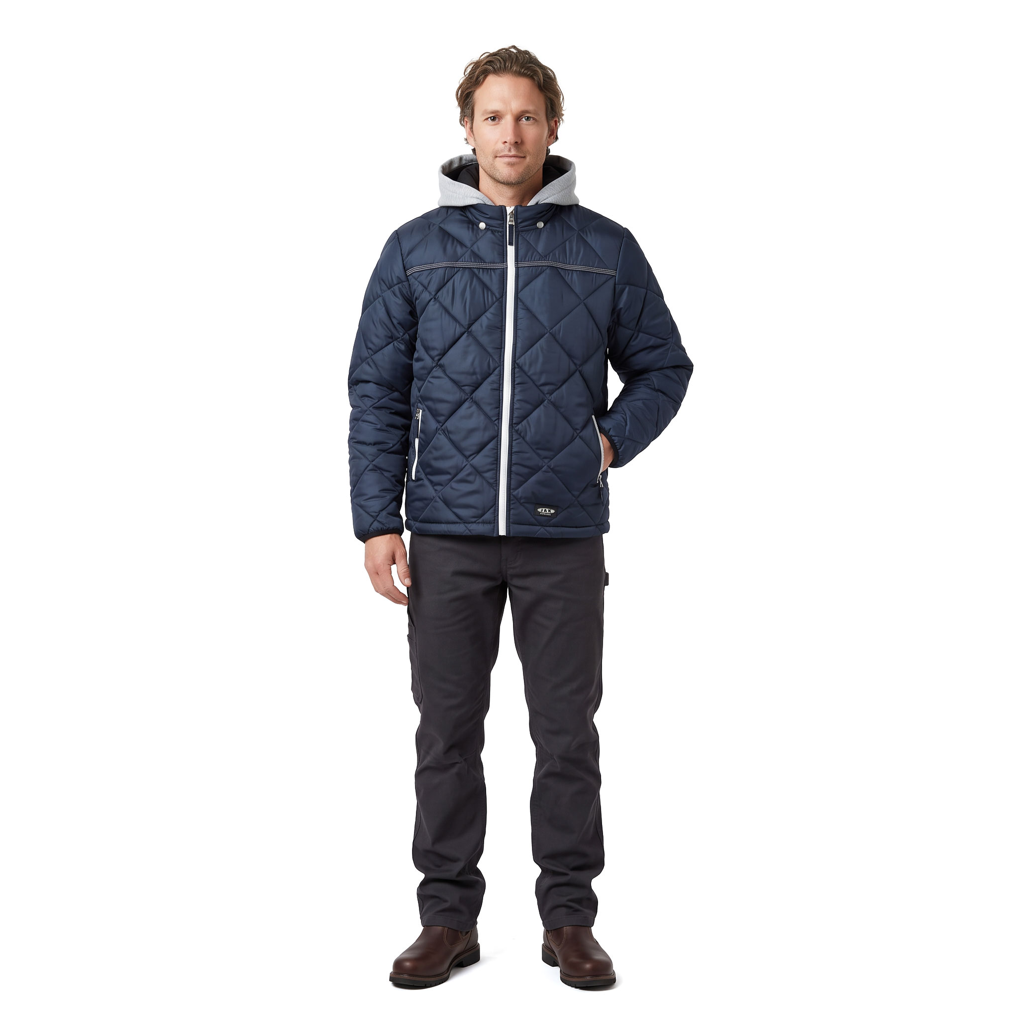J.A.K. quilted jacket 6159, Marine Blue, large image number 2
