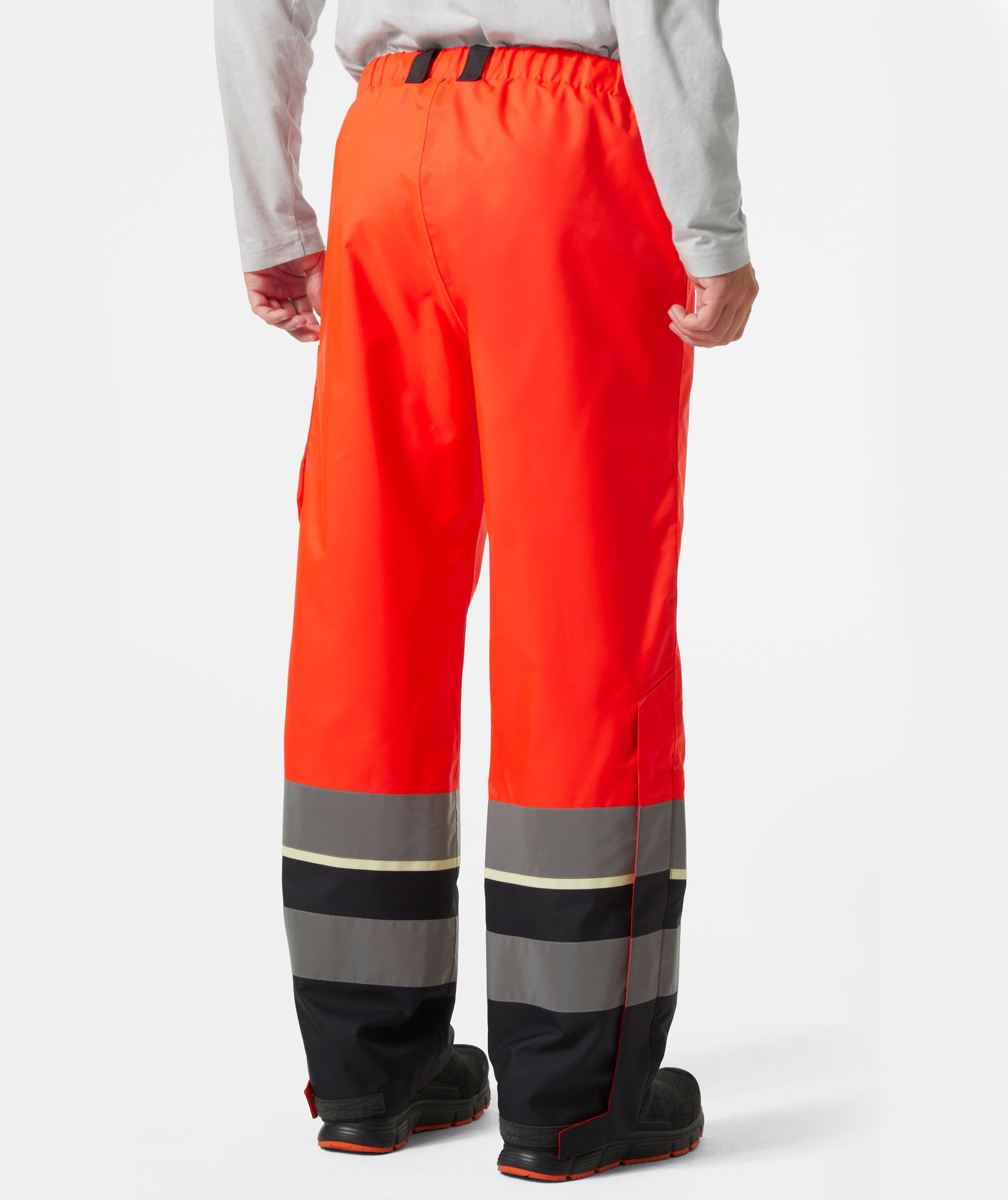 Helly Hansen UC-ME skallbukse, Hi-Vis R&oslash;d/Ebony, large image number 3