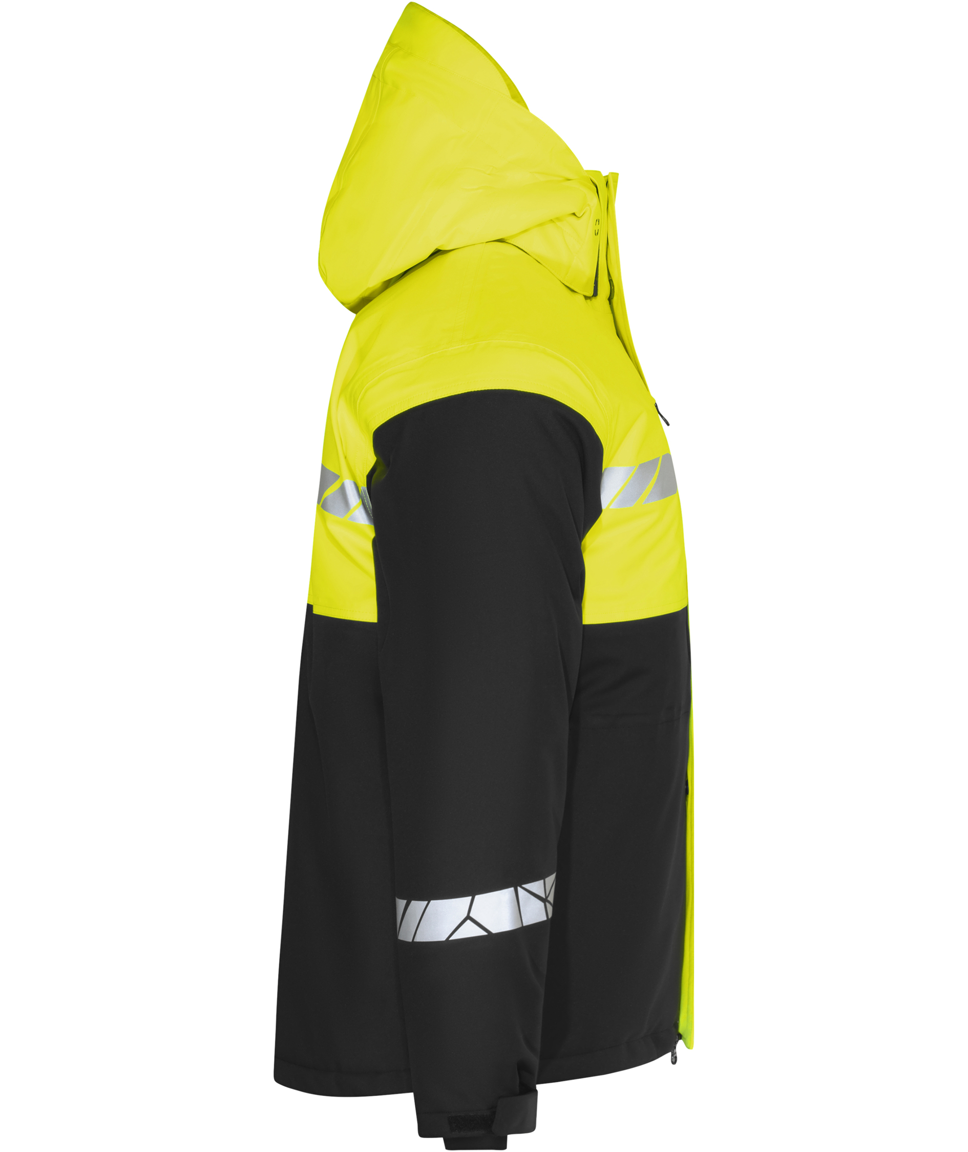ProJob foret softshelljakke 7413, Svart/Gul, large image number 3