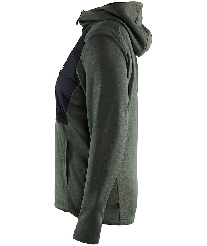 Bl&aring;kl&auml;der women's hoodie with zipper, Autumn green/Black, large image number 4